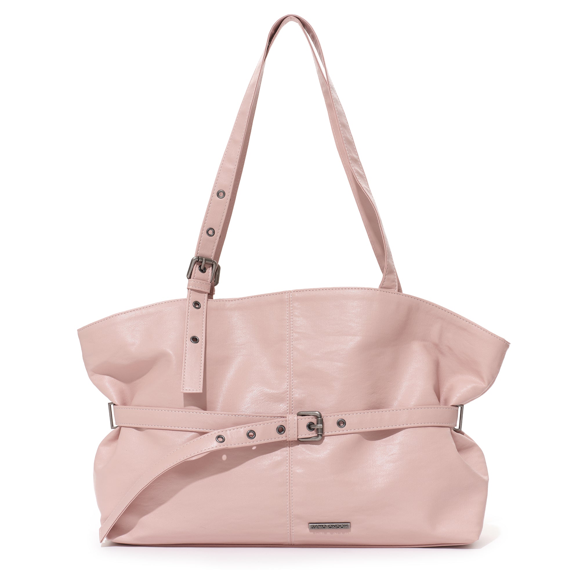 le belt bag L nappa pink