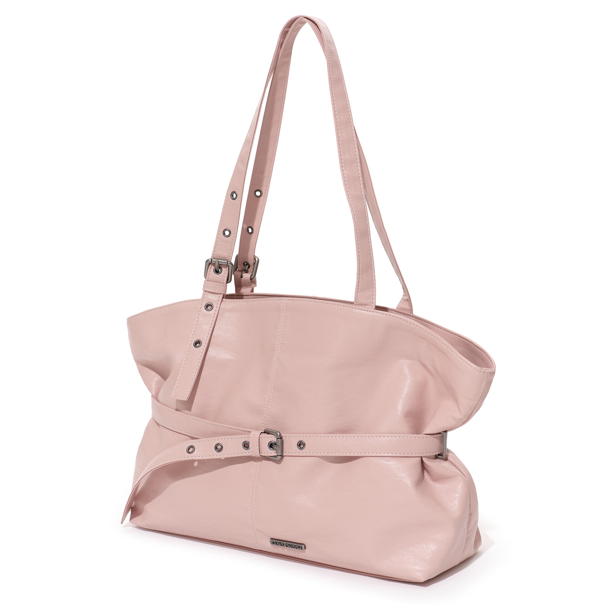 le belt bag L nappa pink