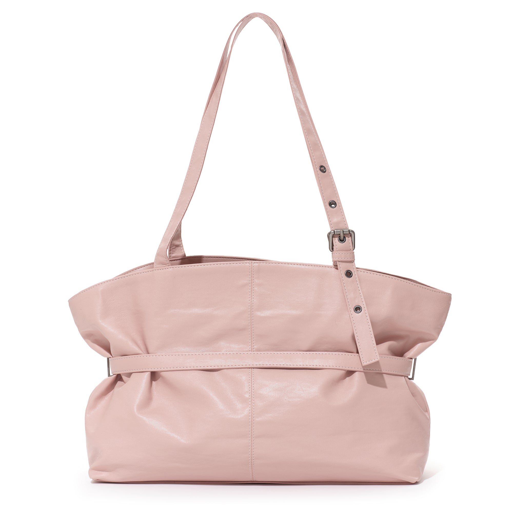 le belt bag L nappa pink