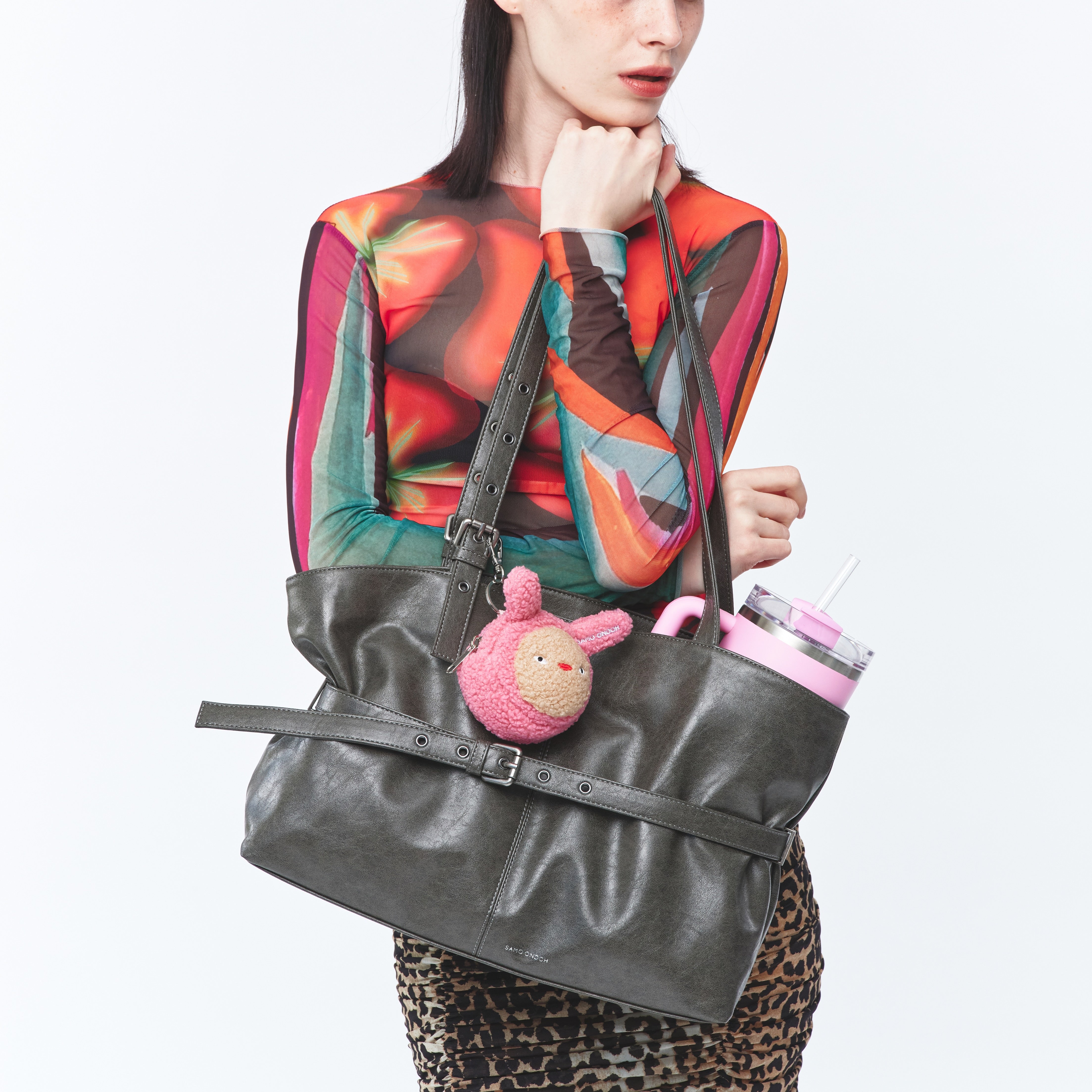 le belt bag L veg gray