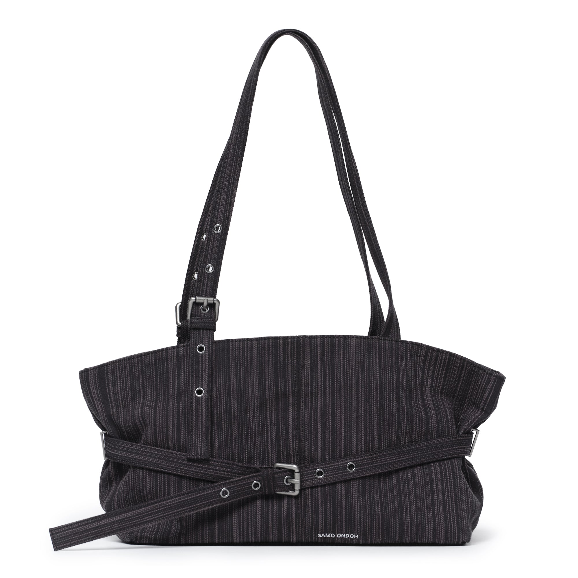 le belt bag M stripe black