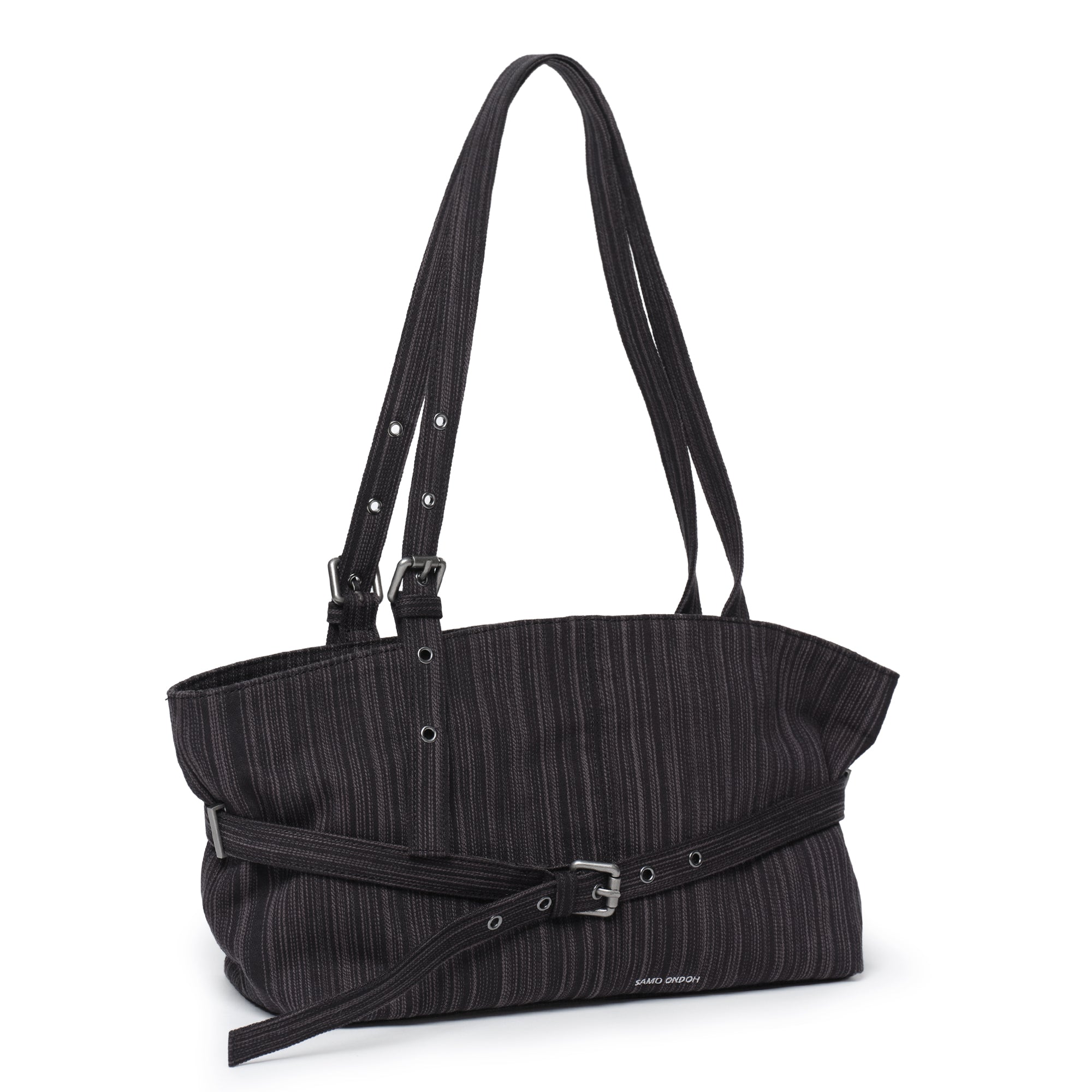 le belt bag M stripe black