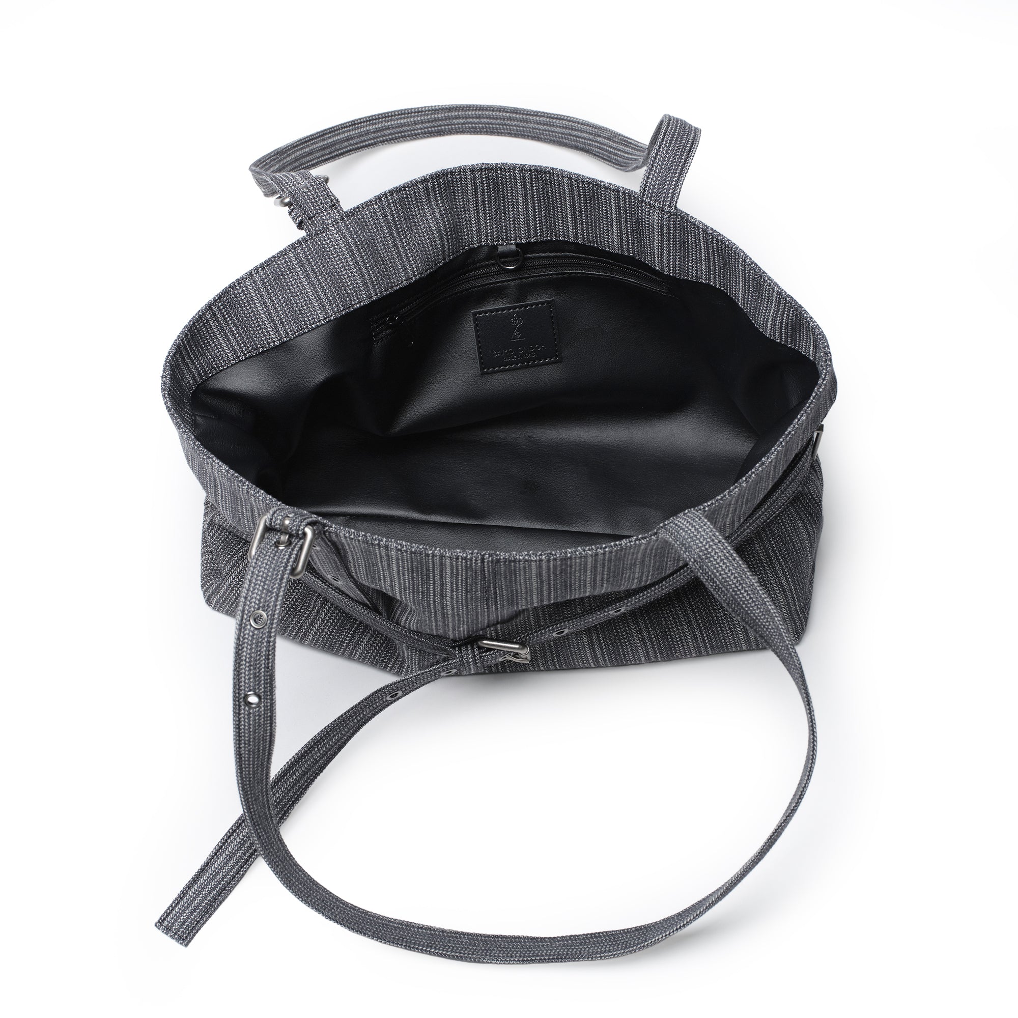 le belt bag M stripe gray