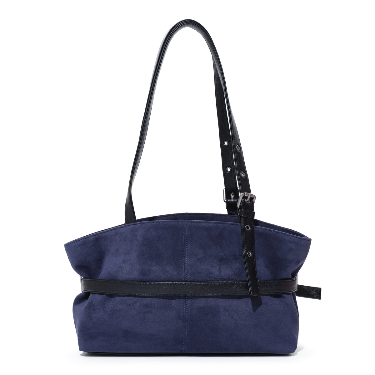 (re-designed) le belt bag M suede navy