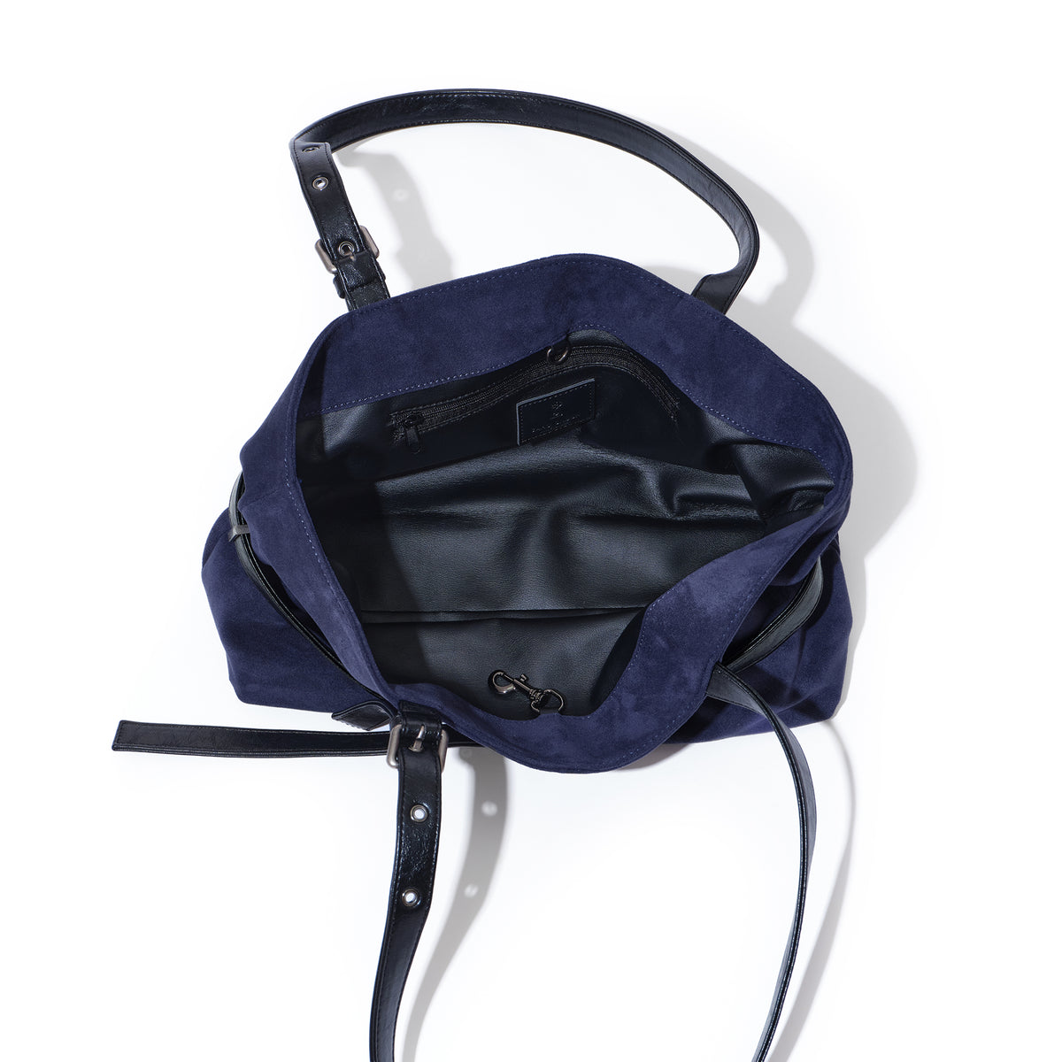 (re-designed) le belt bag M suede navy