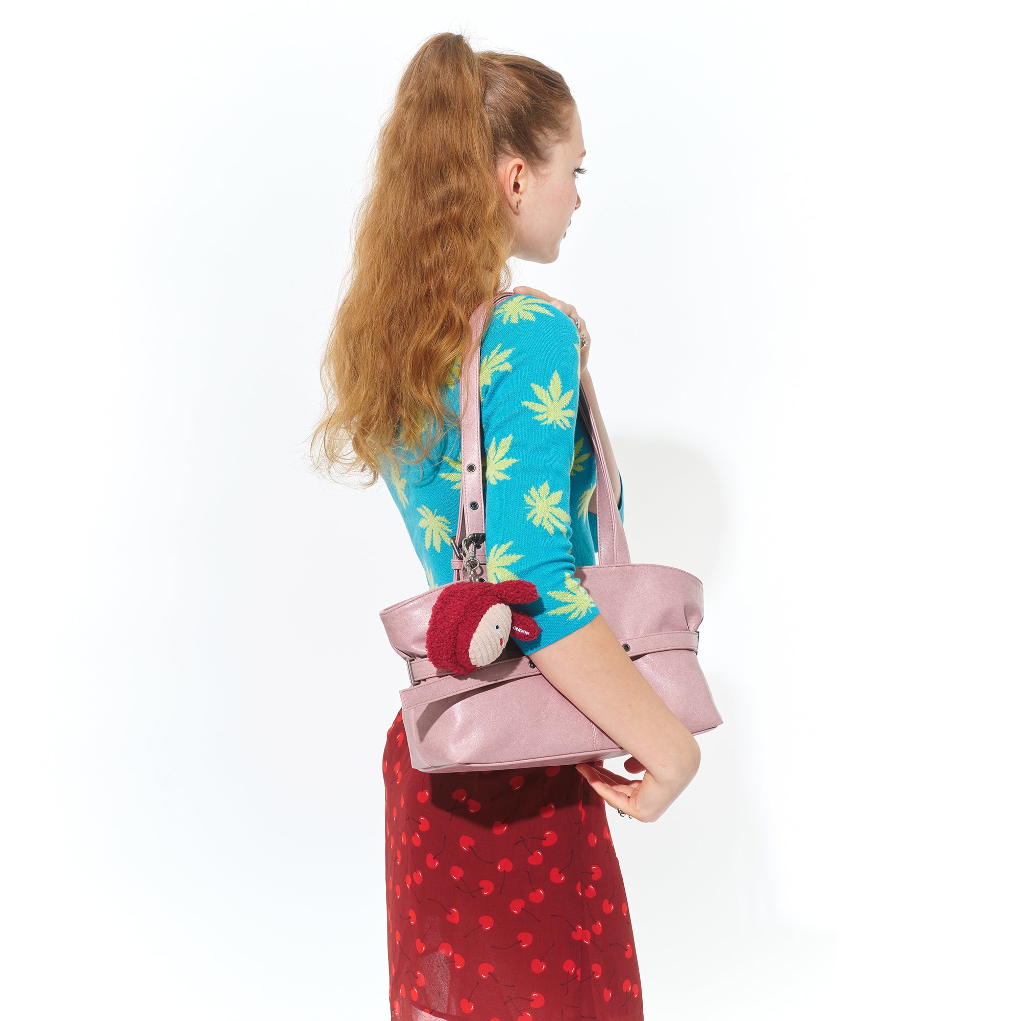 le belt bag M veg pink