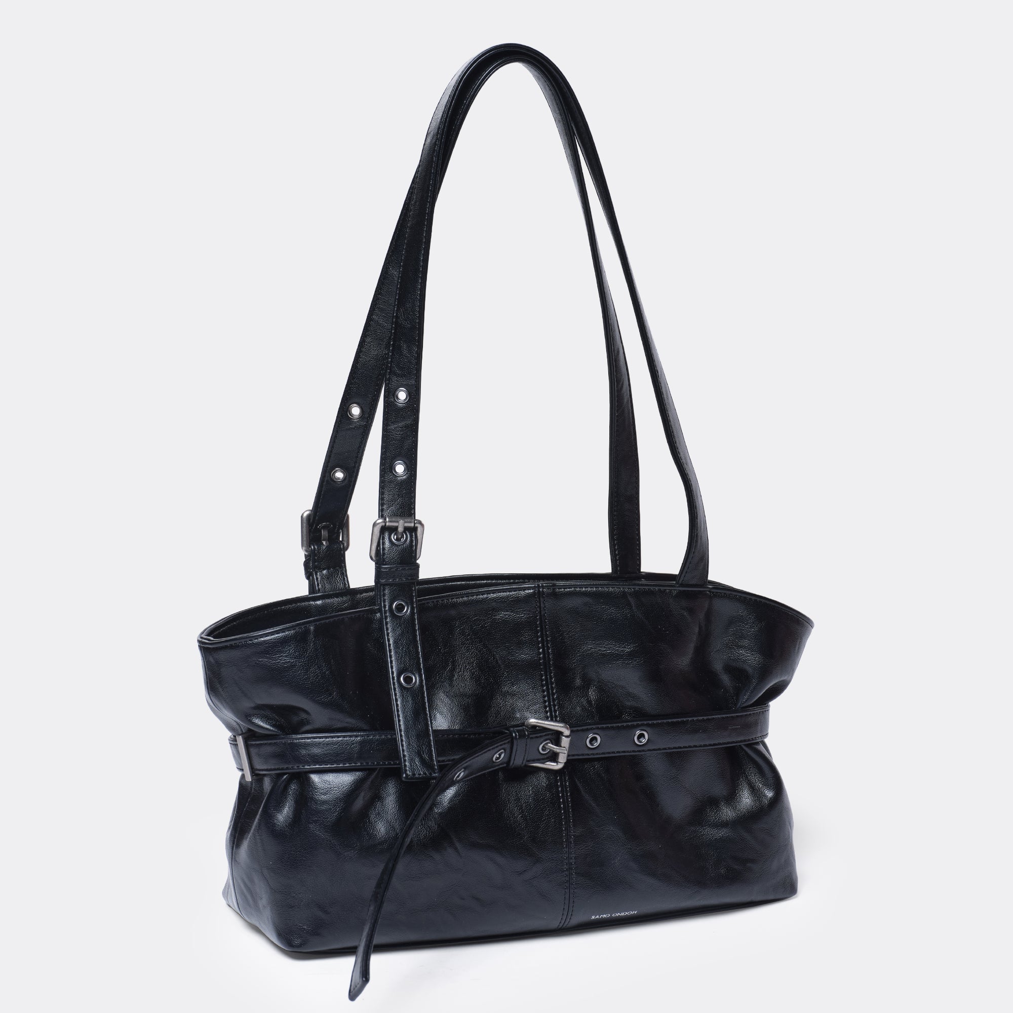 le belt bag M baked black