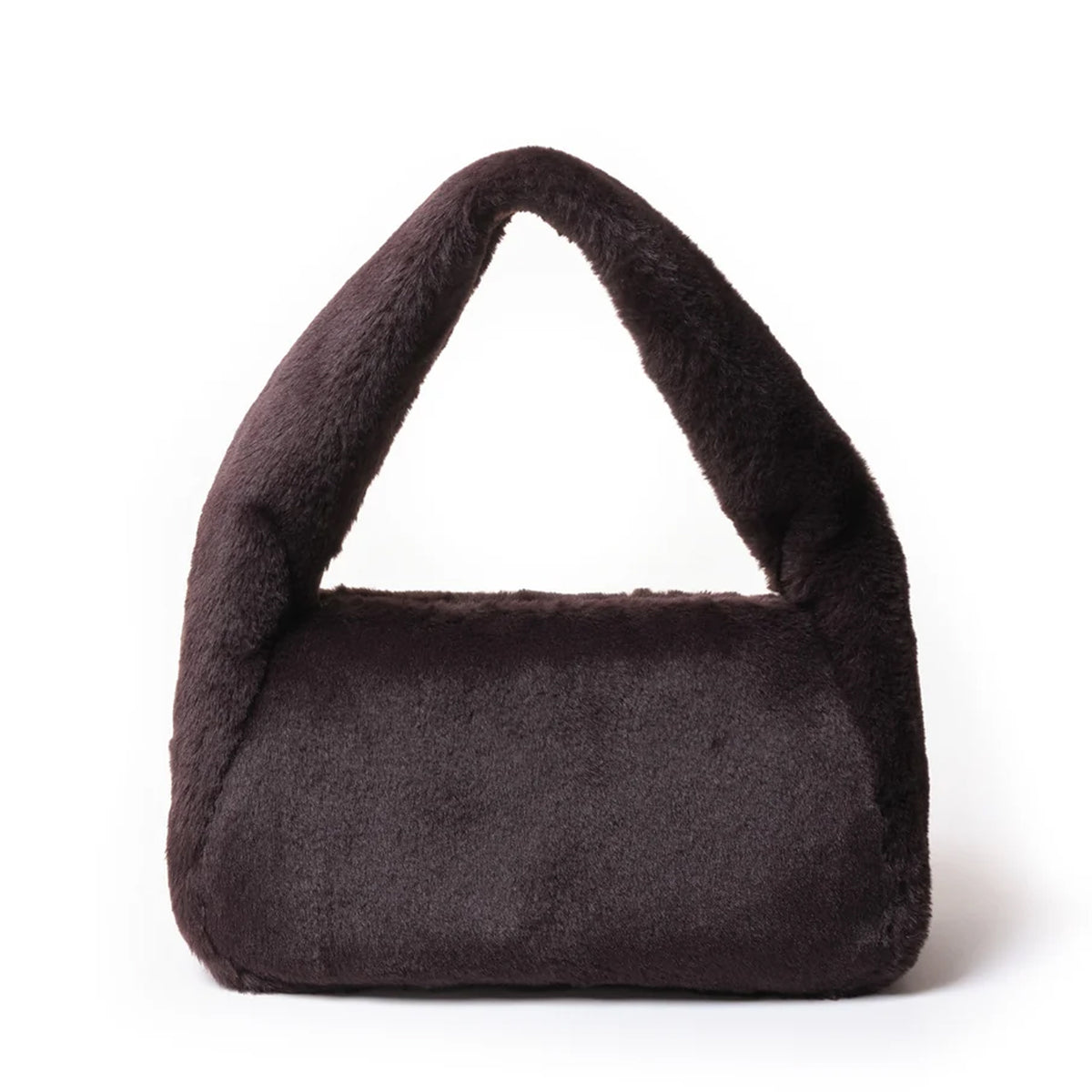 mug bag M eco fur chocolate