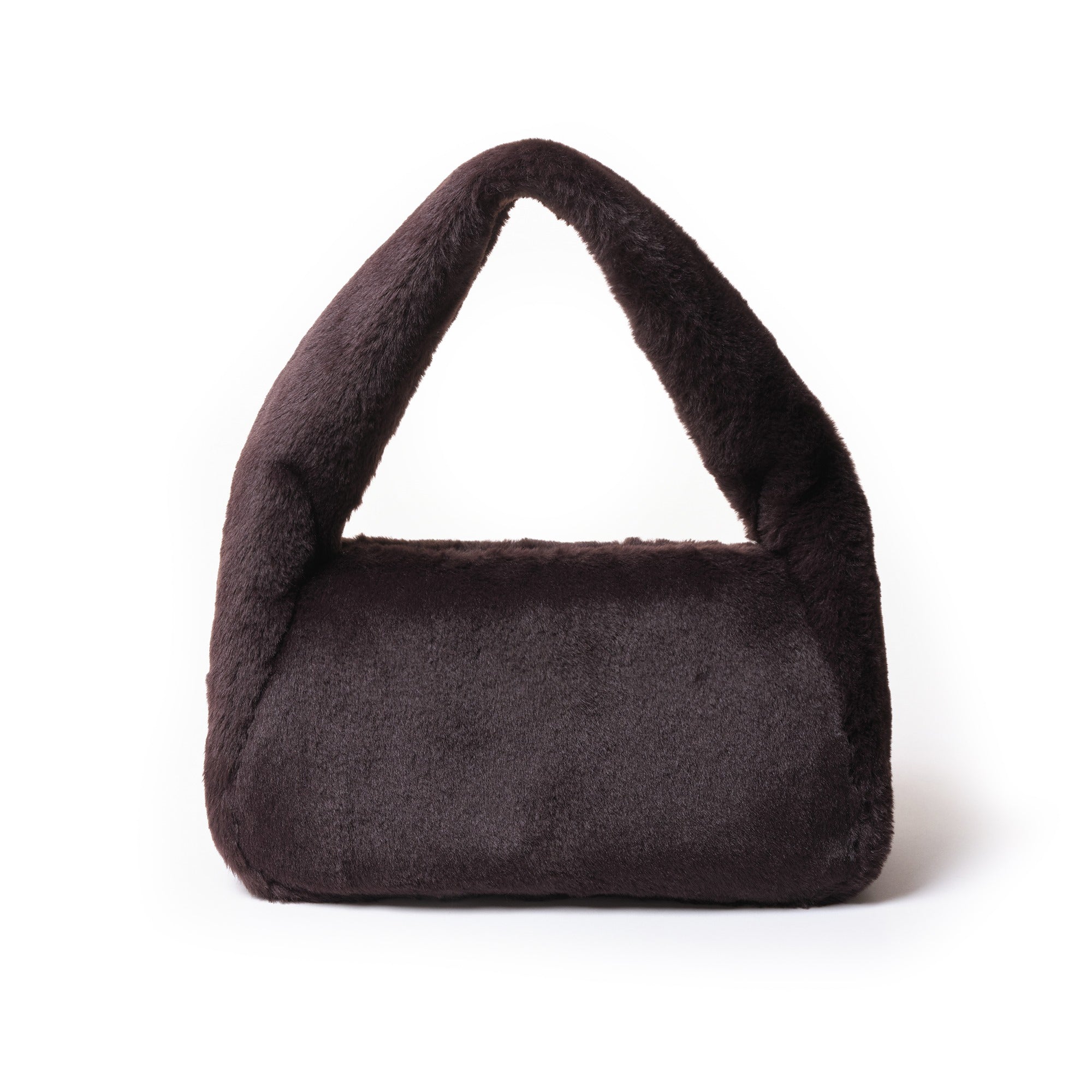 mug bag M eco fur chocolate