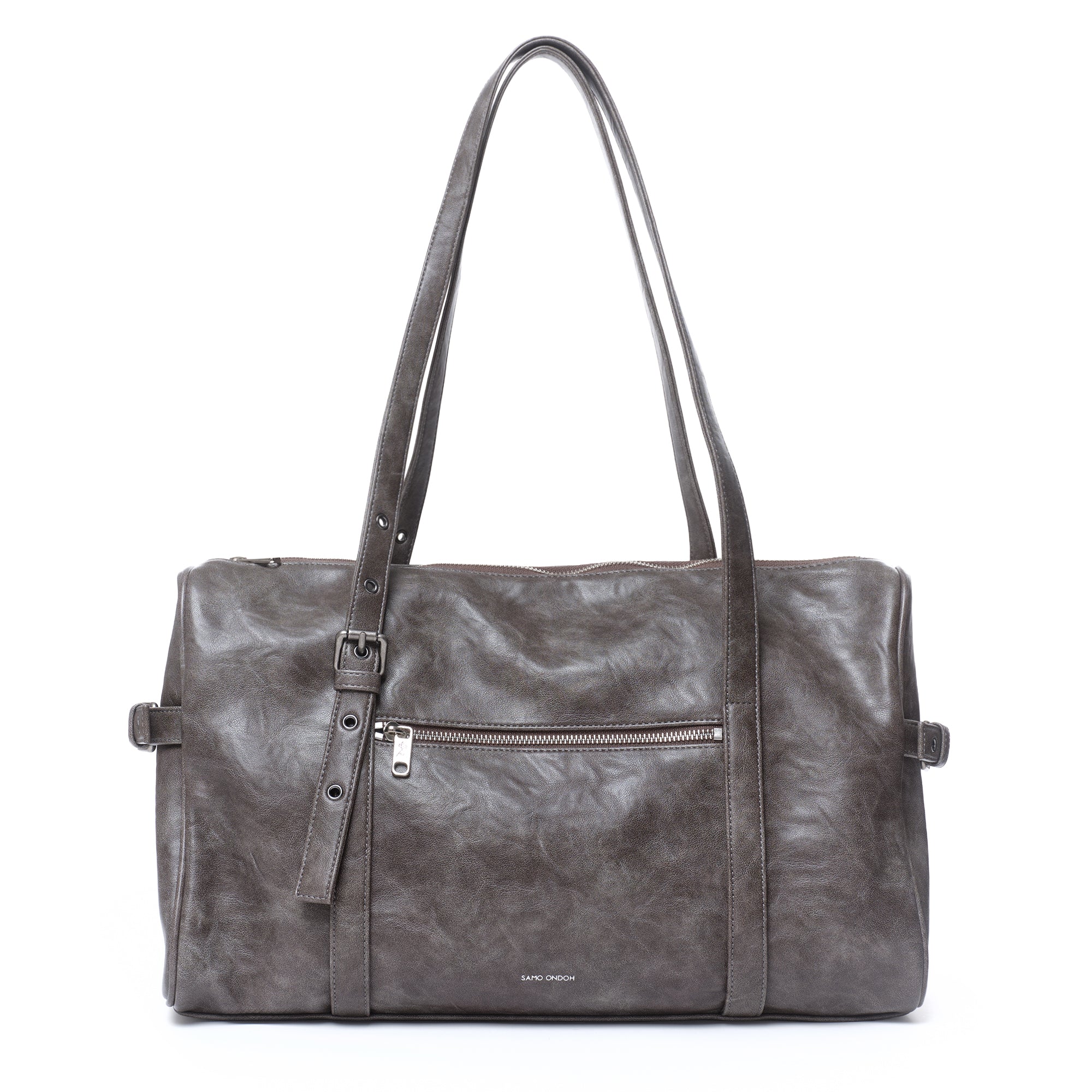 【美品】ムクsar museum bag L baked gray