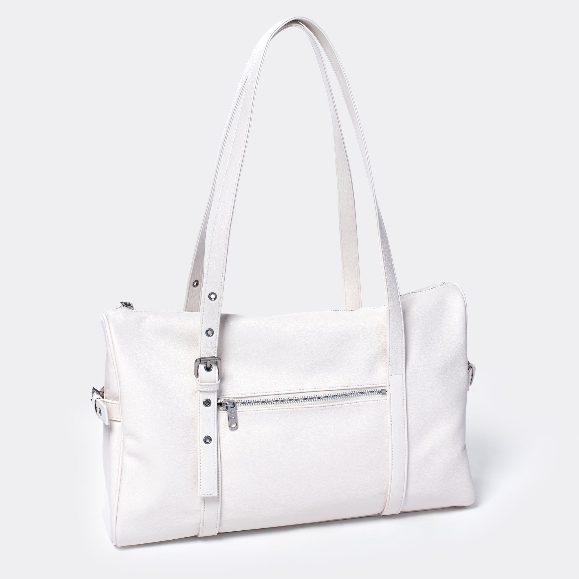 museum bag L goat cream