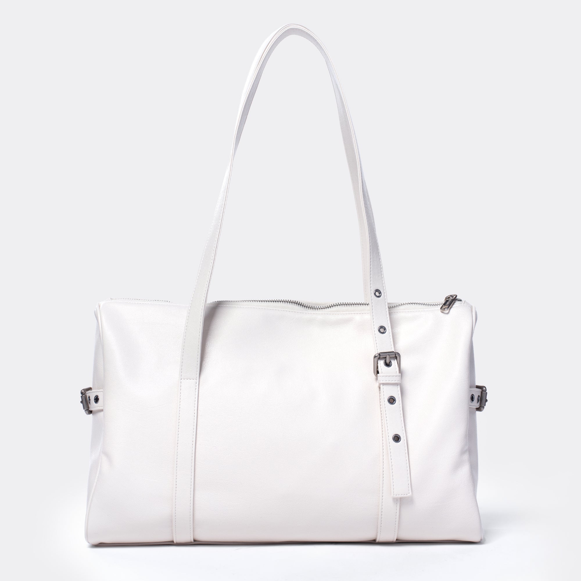 museum bag L goat cream