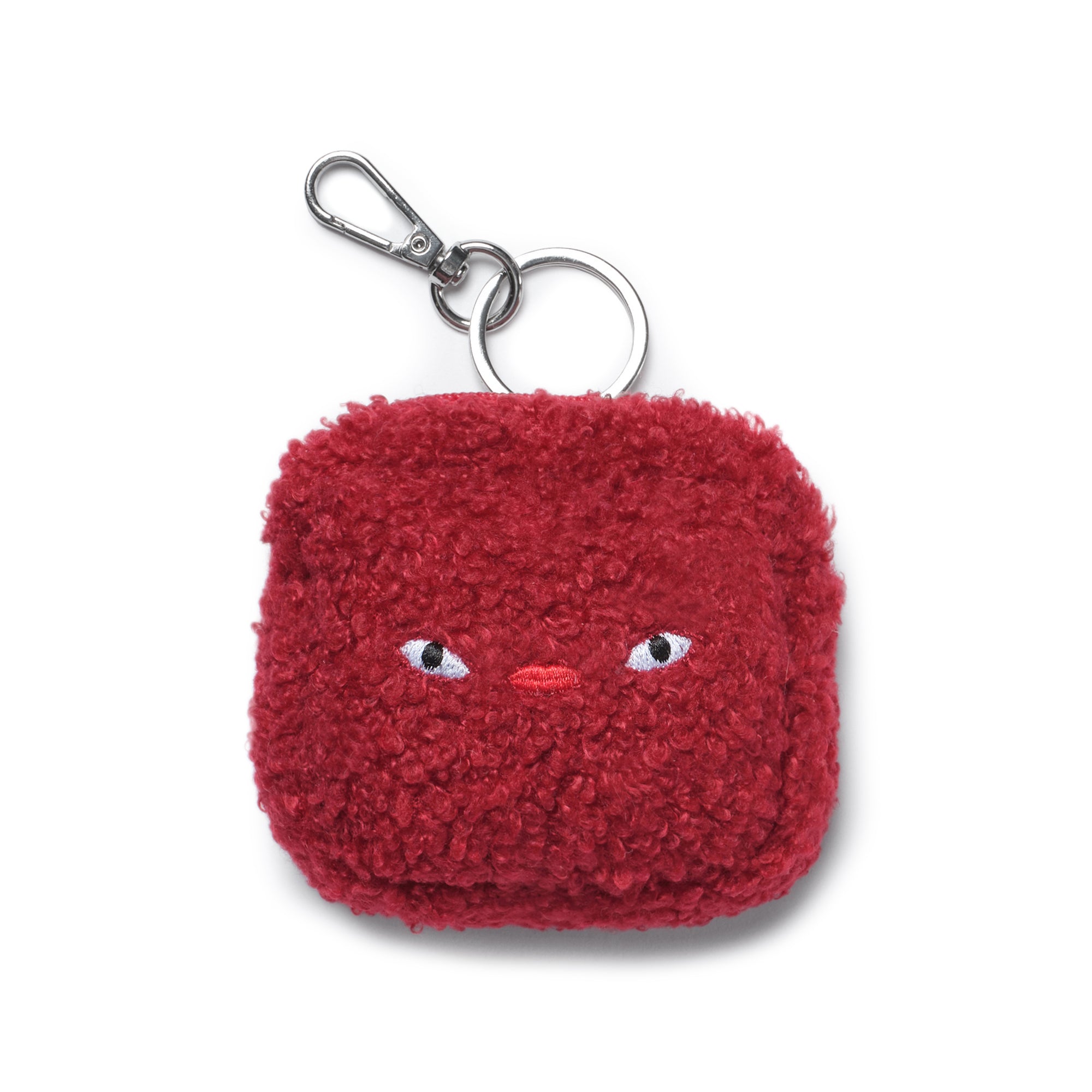 nemoyom airpods case eco shearling red