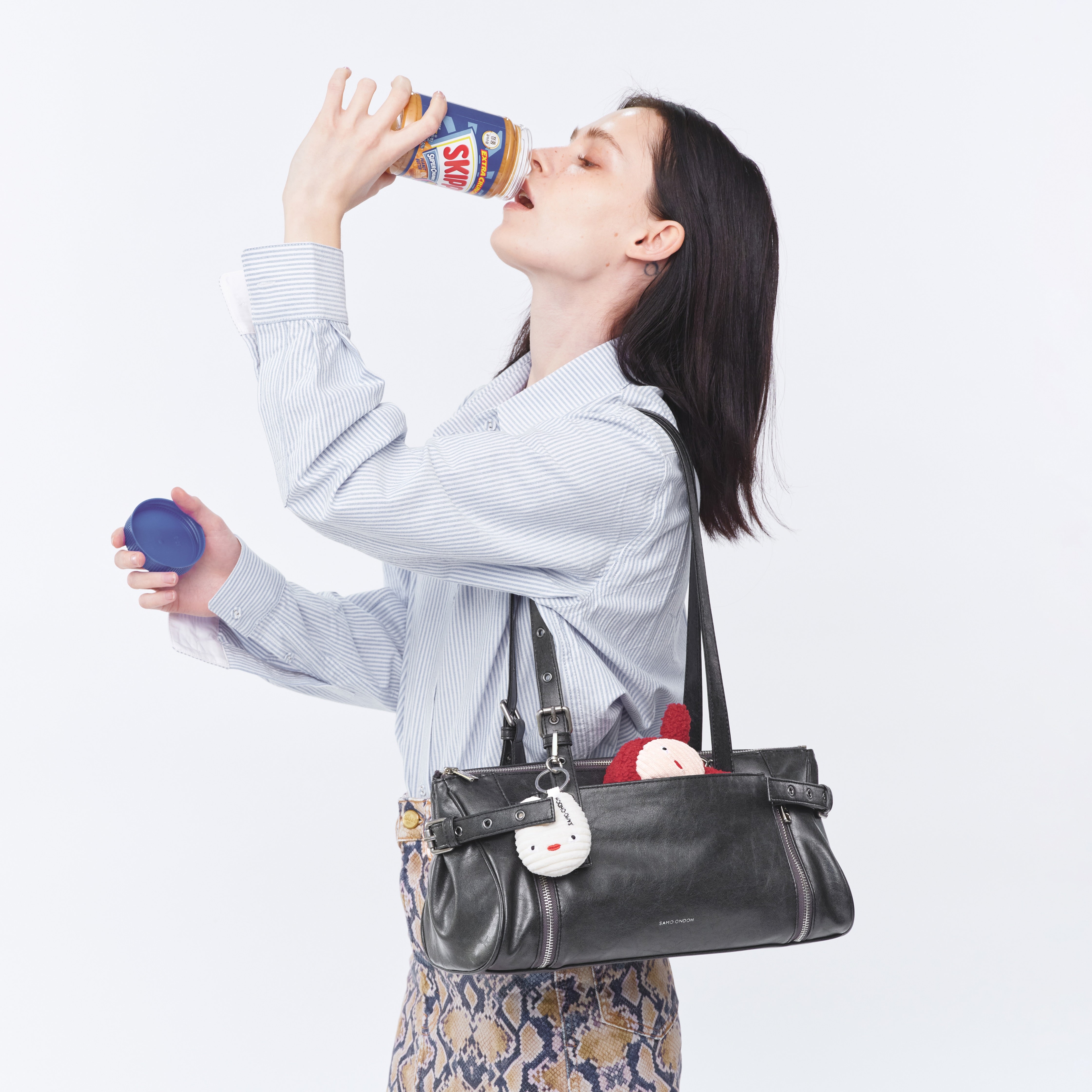 nouvelle bag M veg charcoal