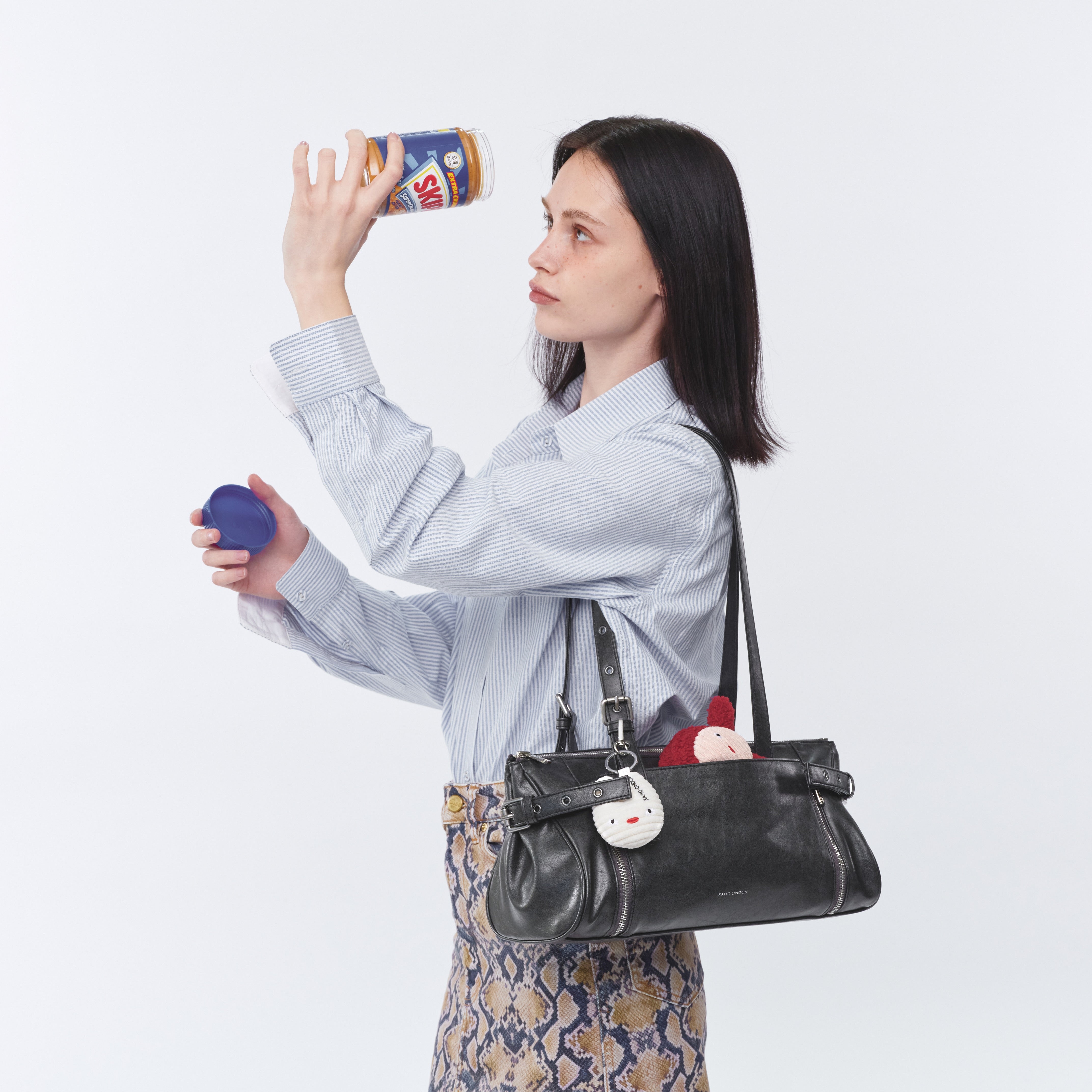 nouvelle bag M veg charcoal