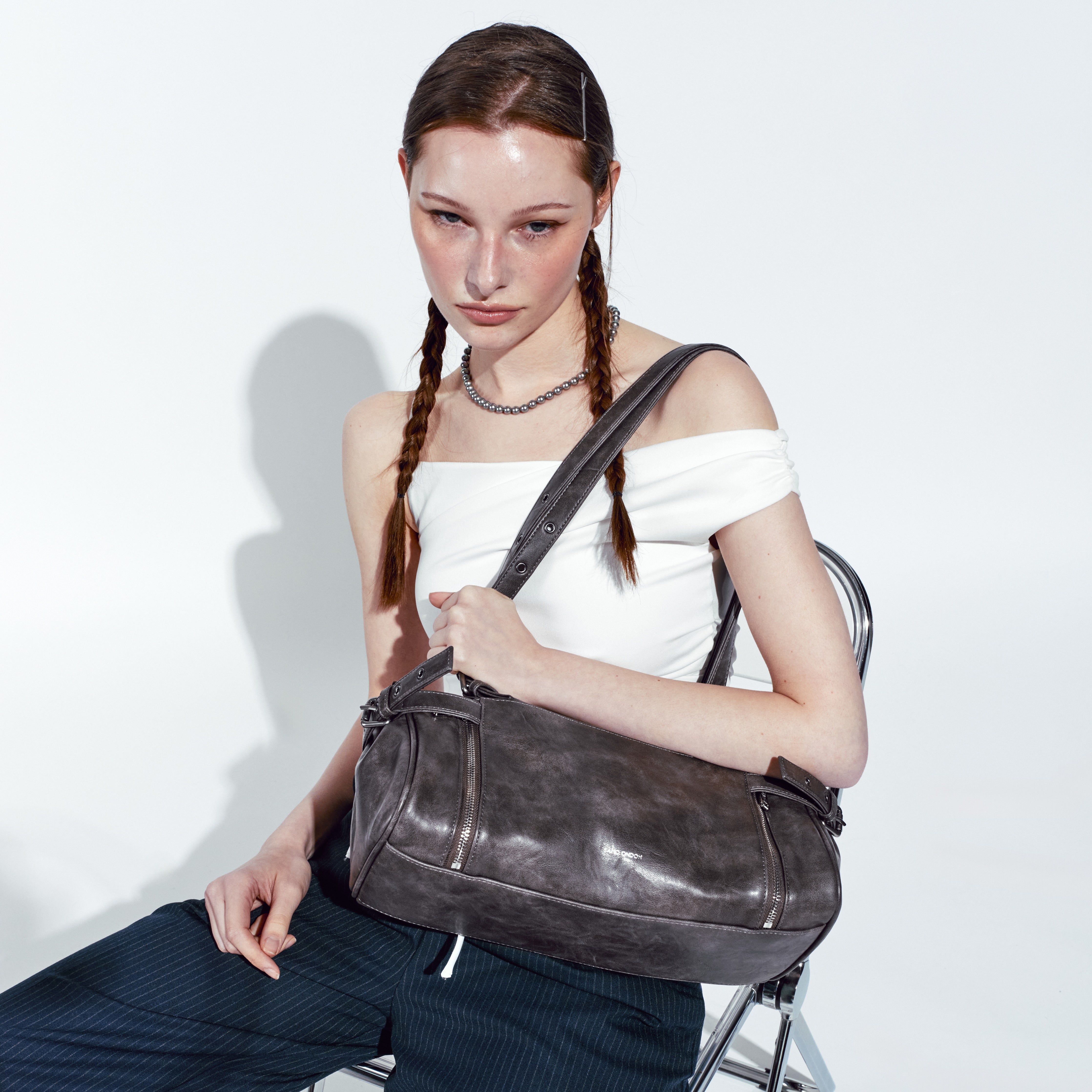 (restock Aug 31) nouvelle bag M baked gray