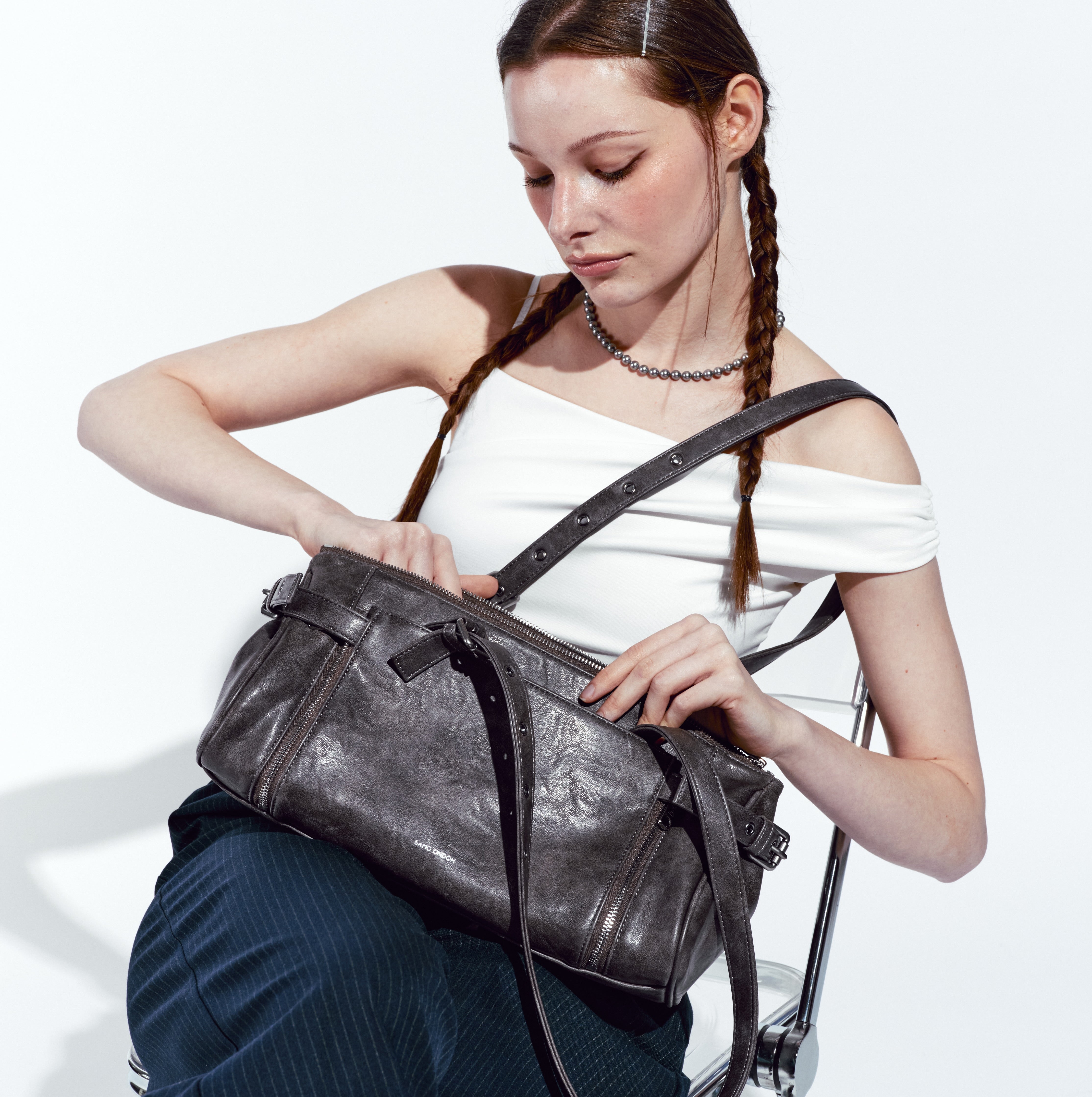 (restock Aug 31) nouvelle bag M baked gray
