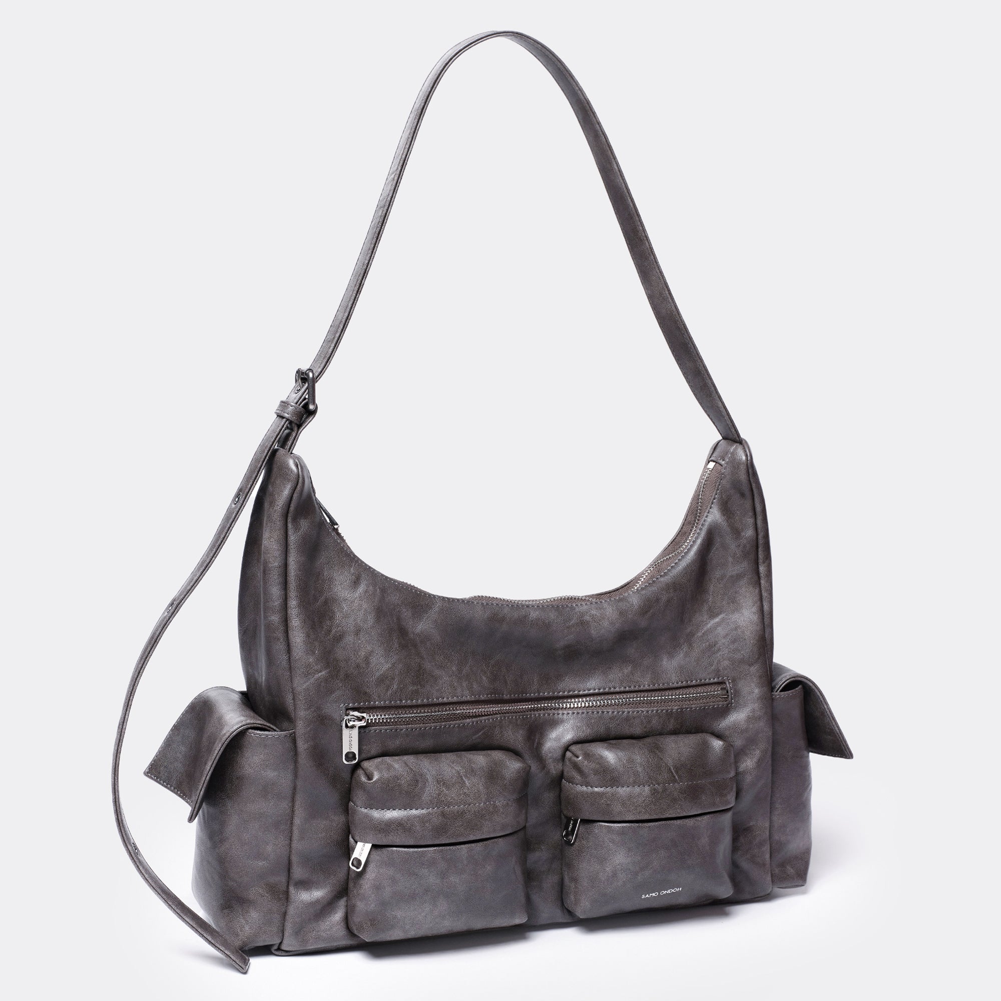 pocket mug bag L baked gray