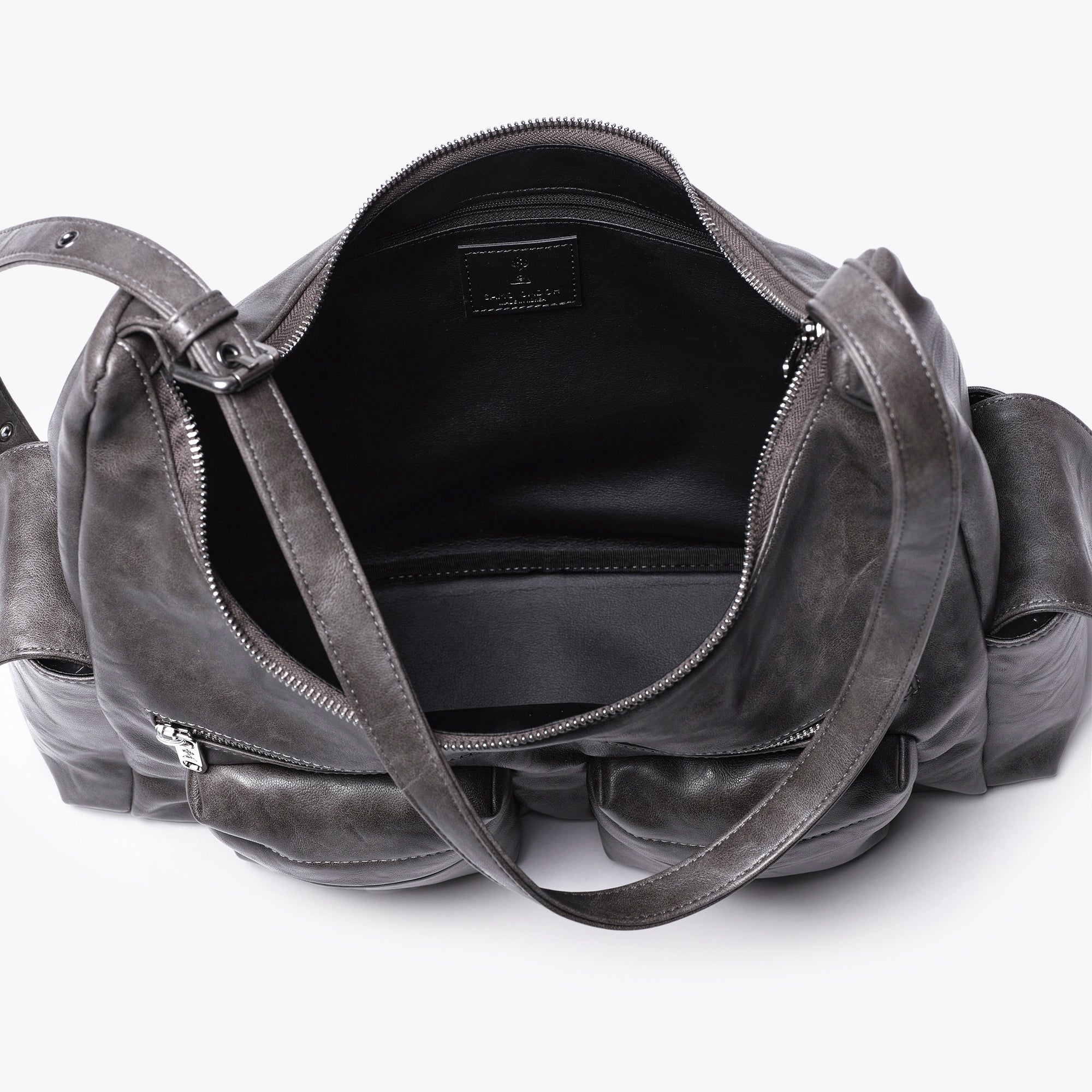 pocket mug bag L baked gray