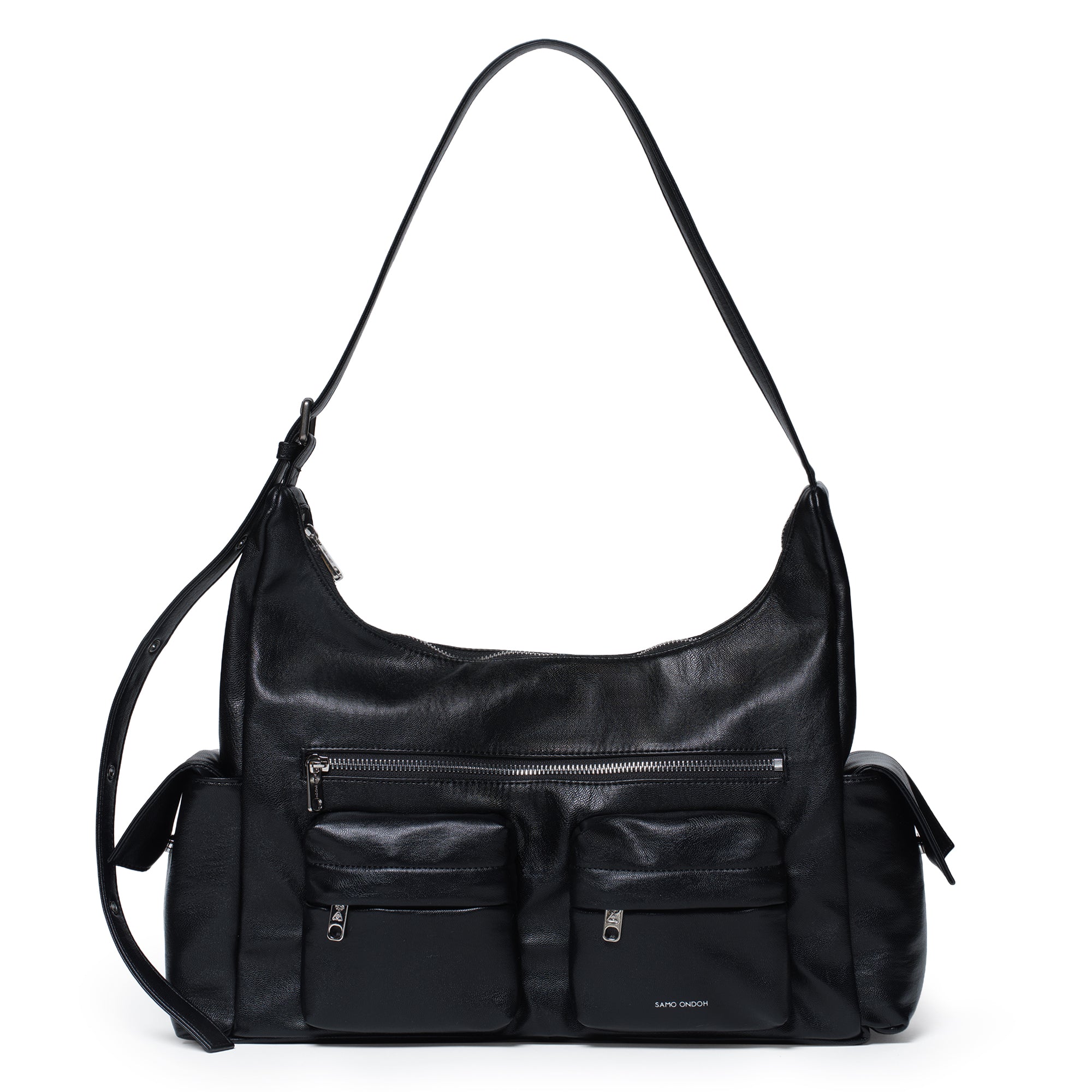 pocket mug bag L nappa black