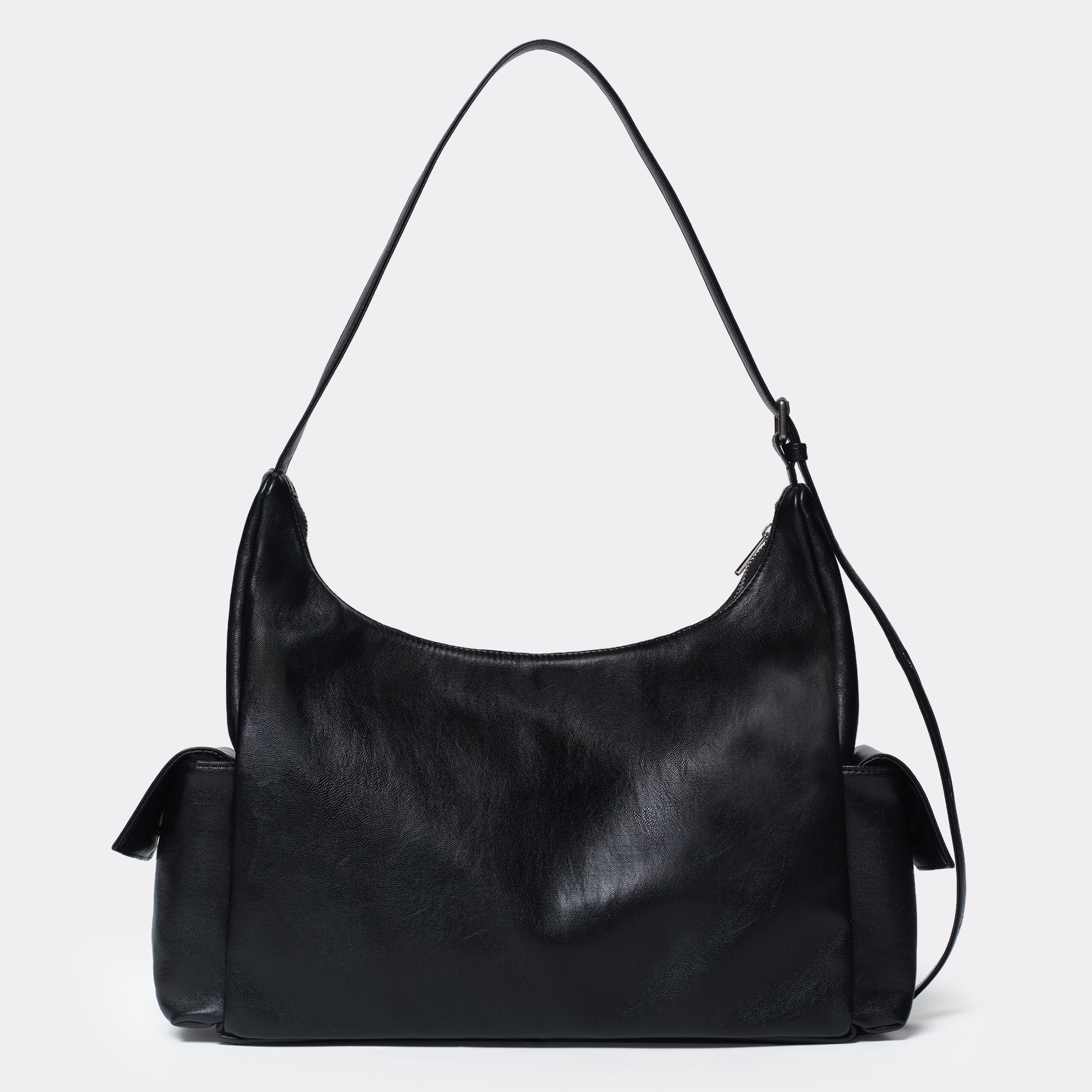 pocket mug bag L nappa black