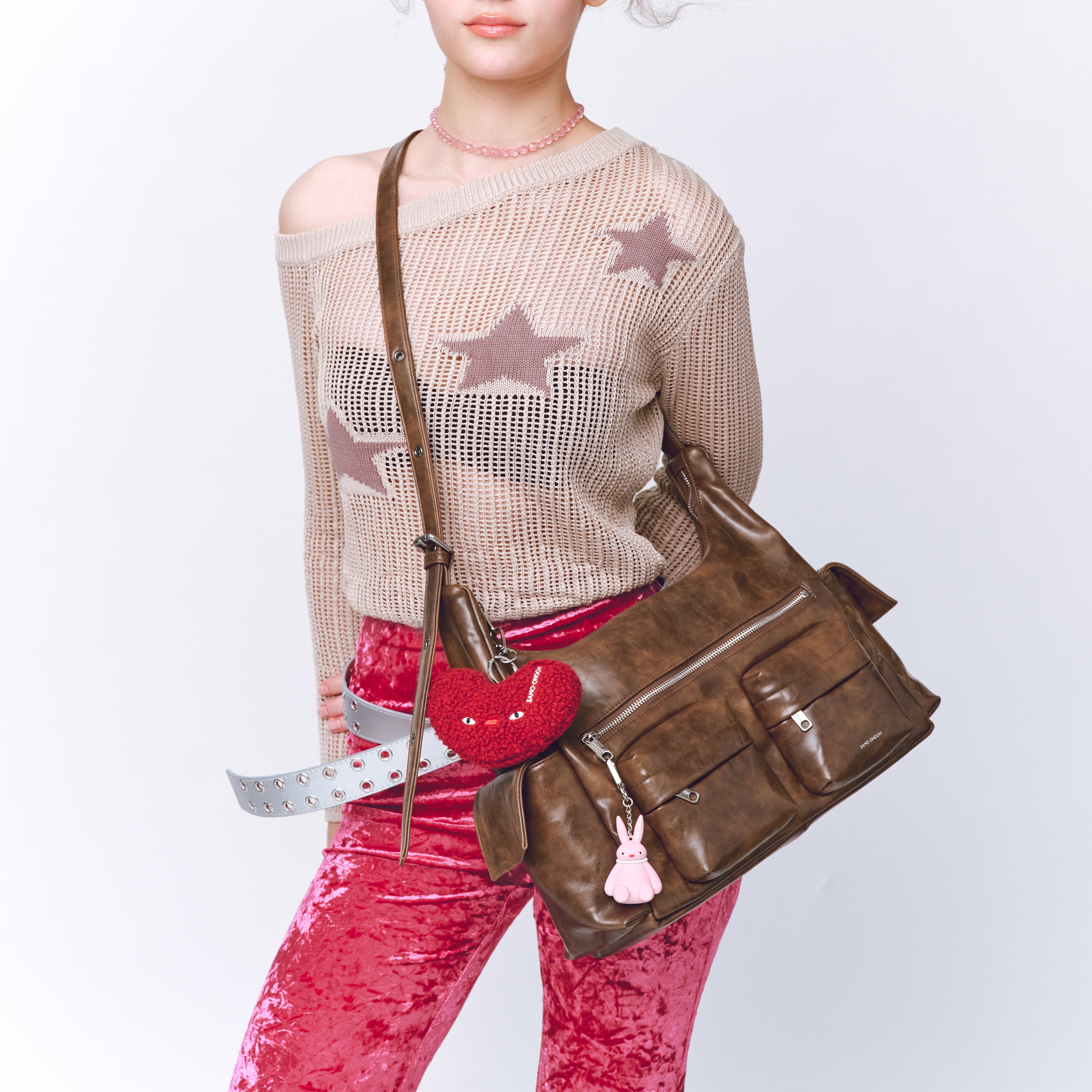 pocket mug bag L baked tan