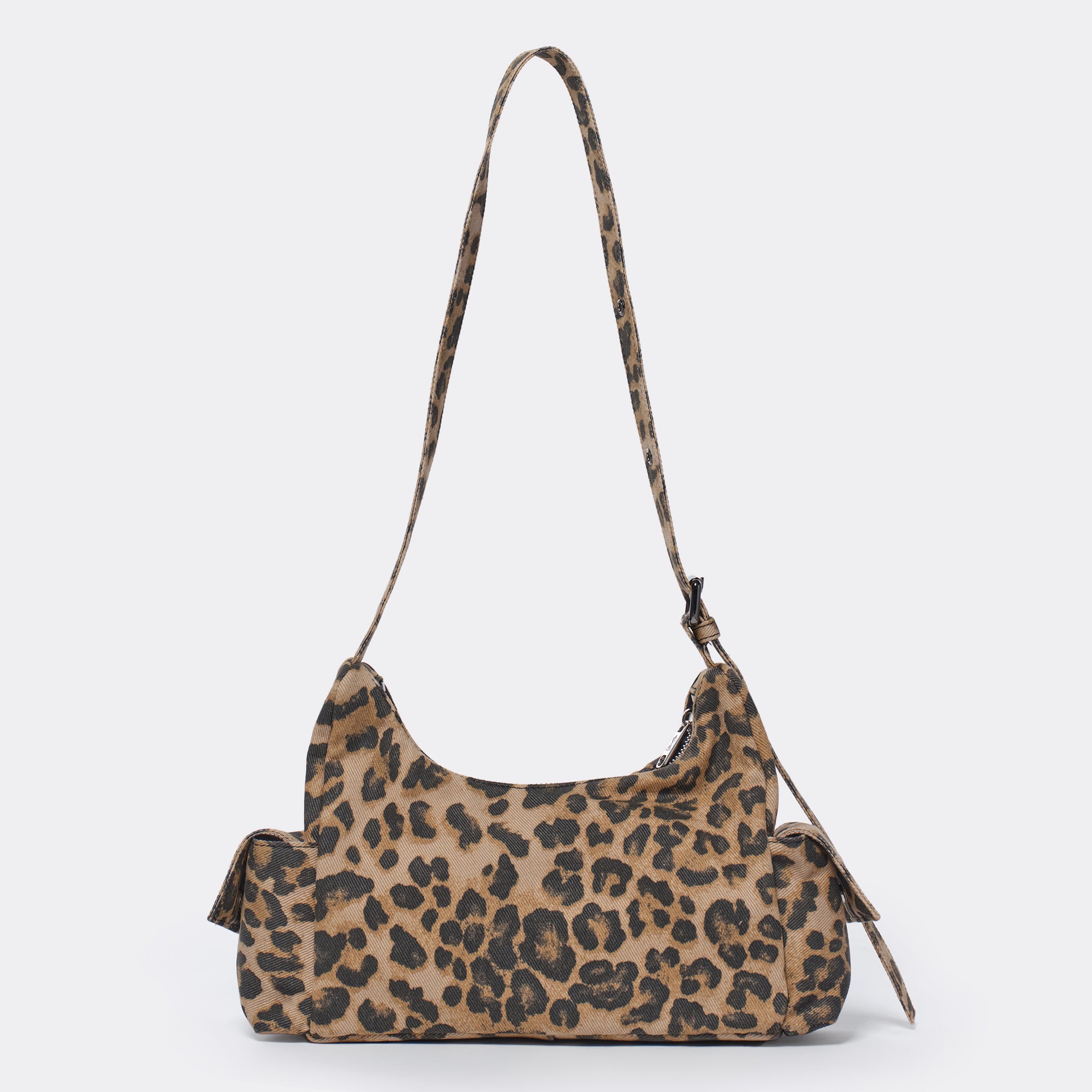 pocket mug bag M denim leopard