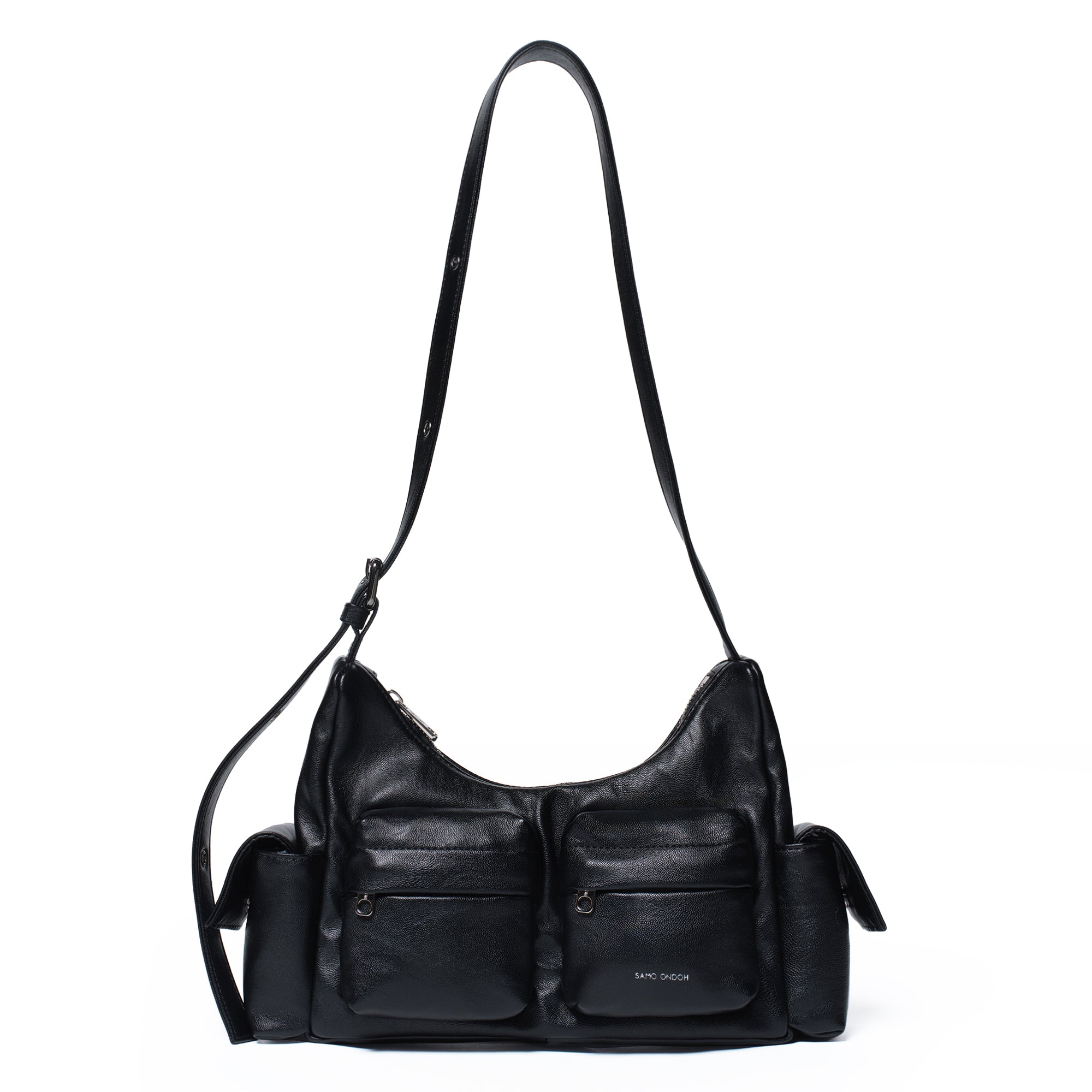 pocket mug bag M nappa black