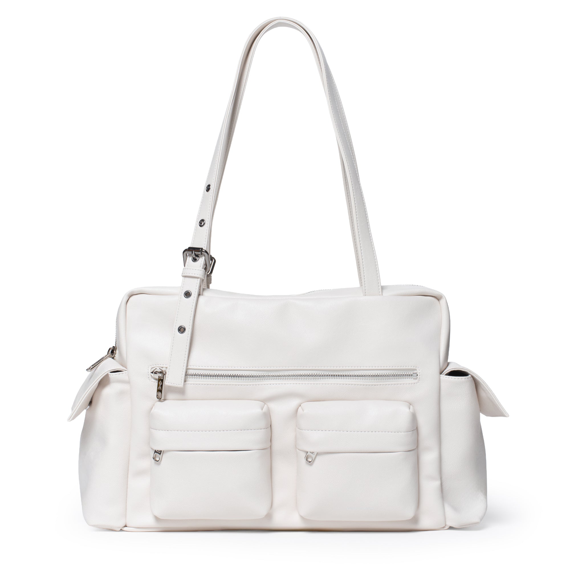 直営店に限定 pocket ivory nappa L bag utility バッグ