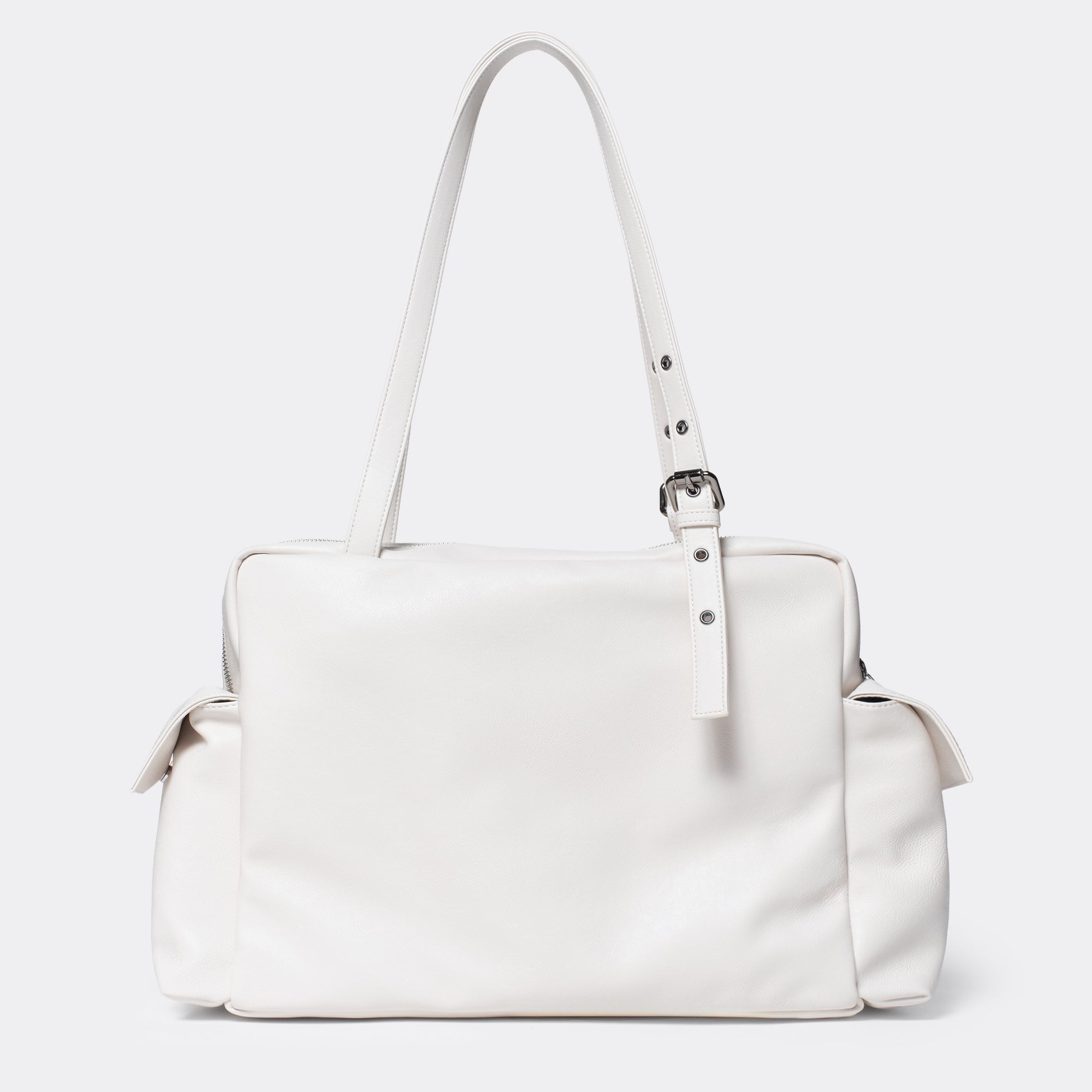 pocket utility bag L nappa ivory
