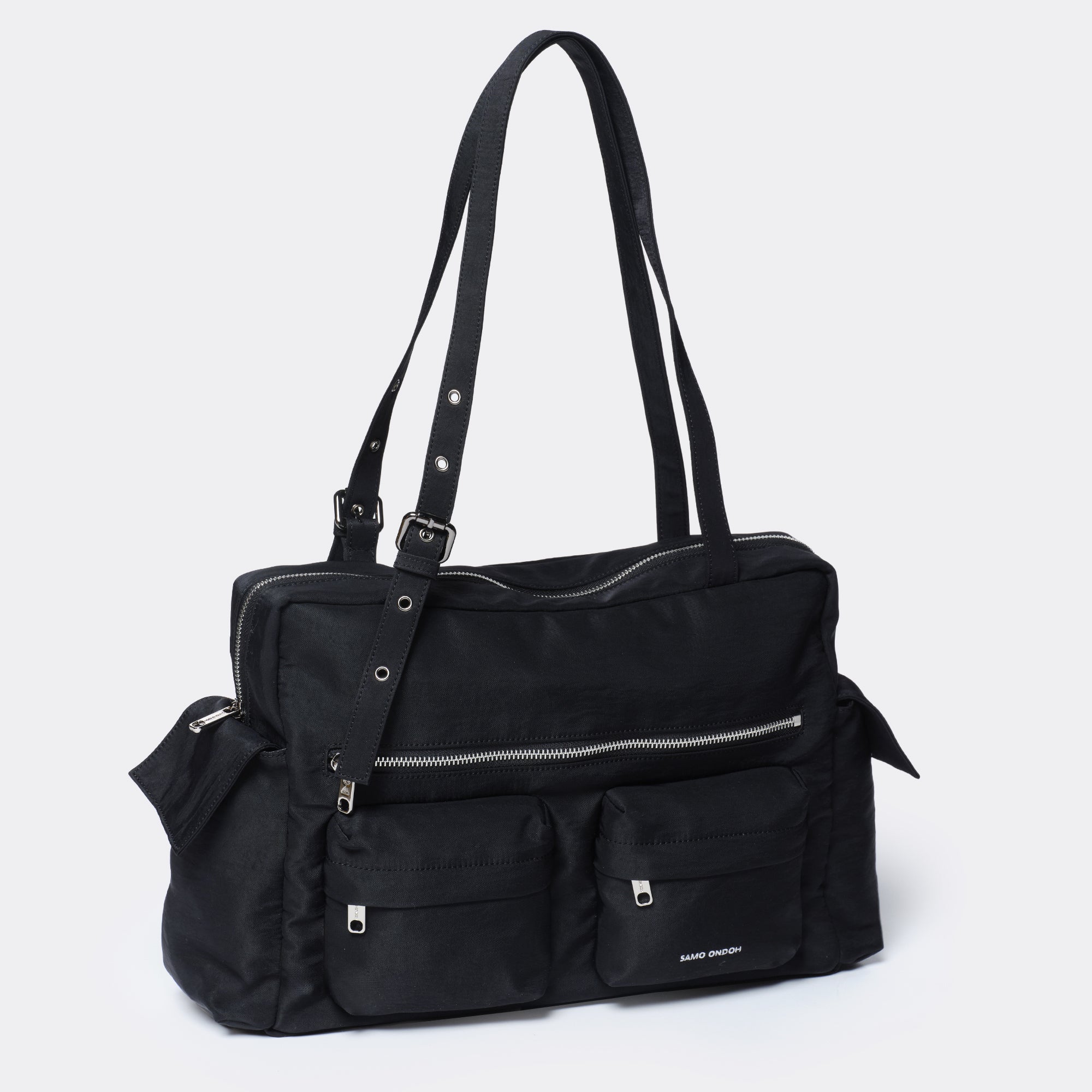 pocket utility bag L nylon black