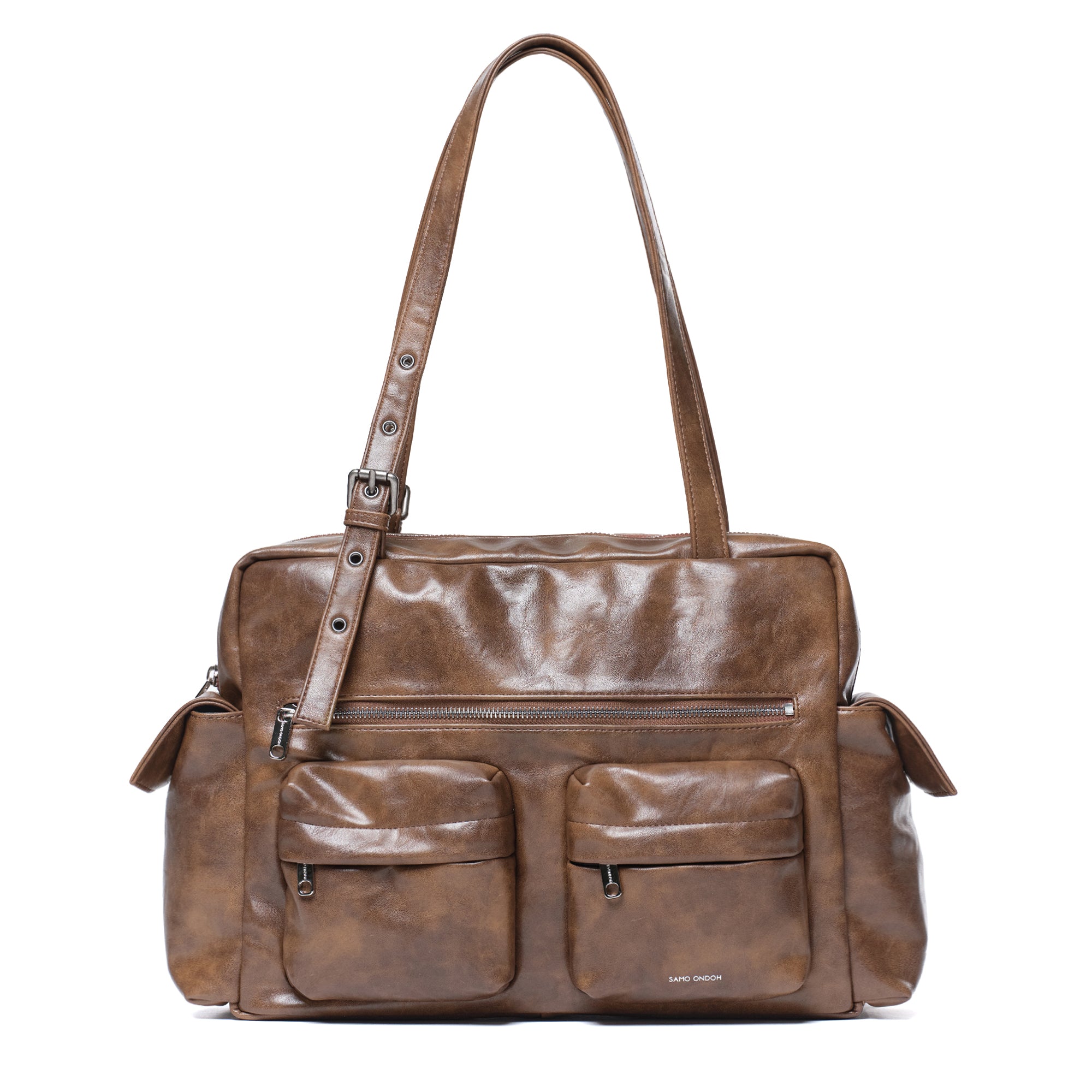 pocket utility bag L baked tan