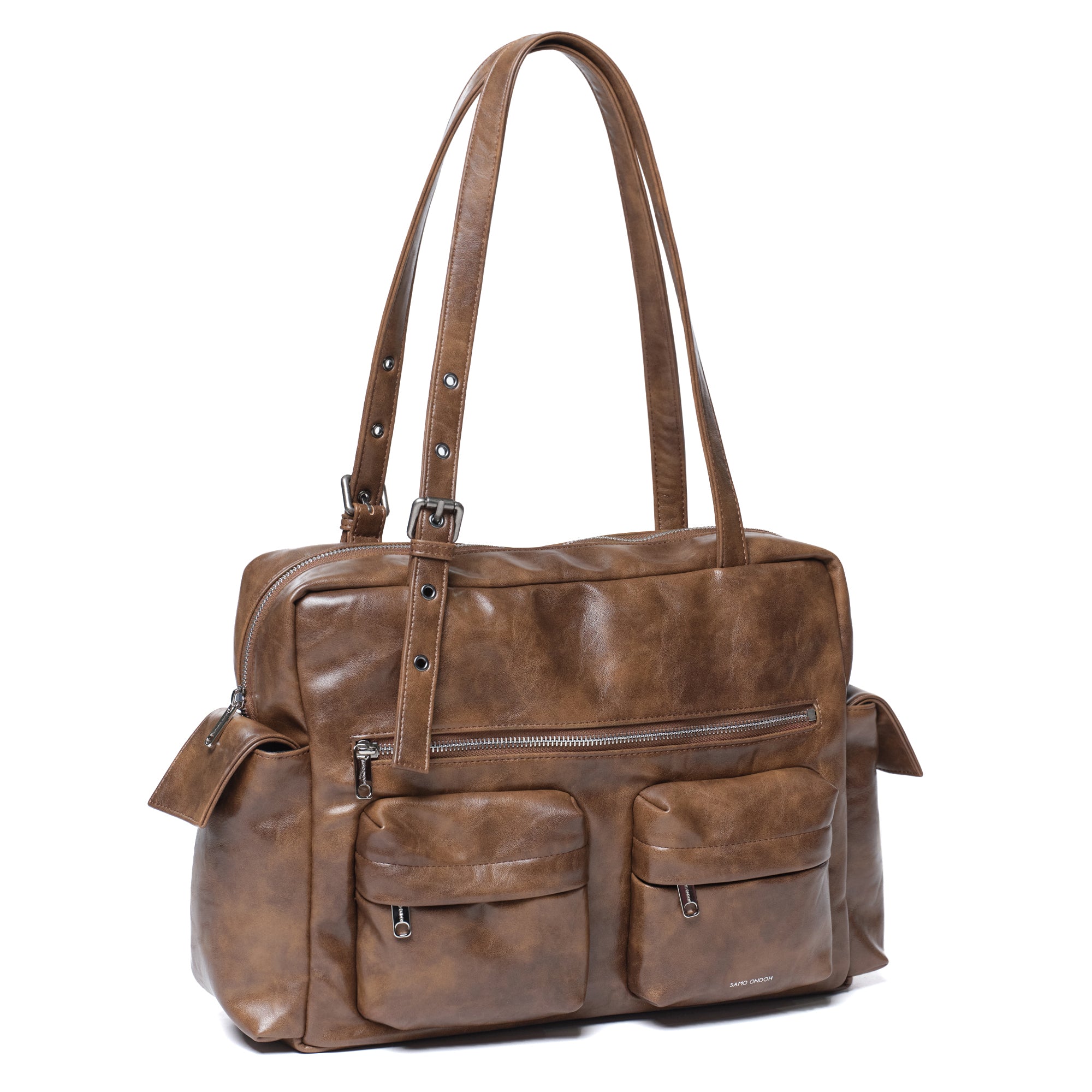 pocket utility bag L baked tan