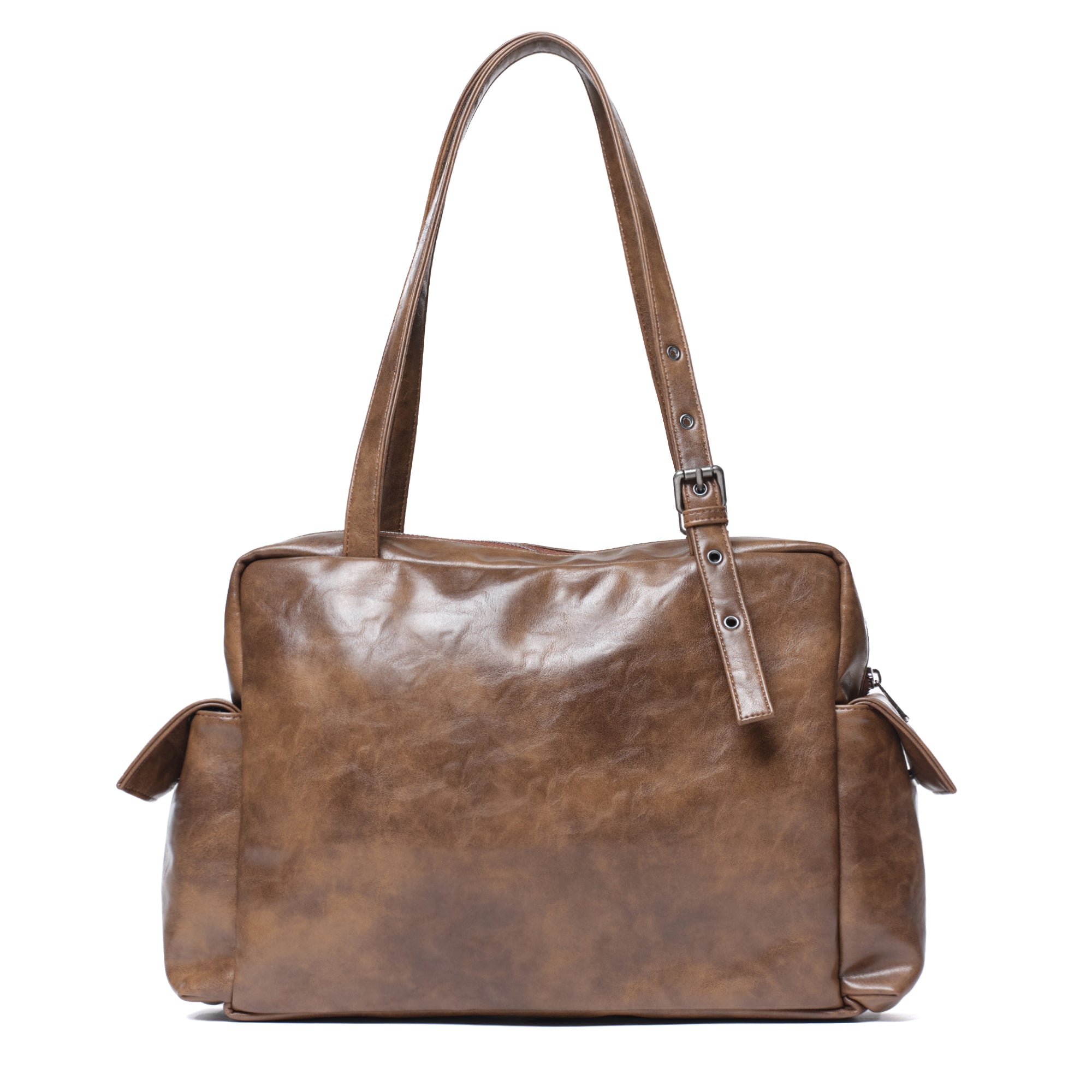 pocket utility bag L baked tan