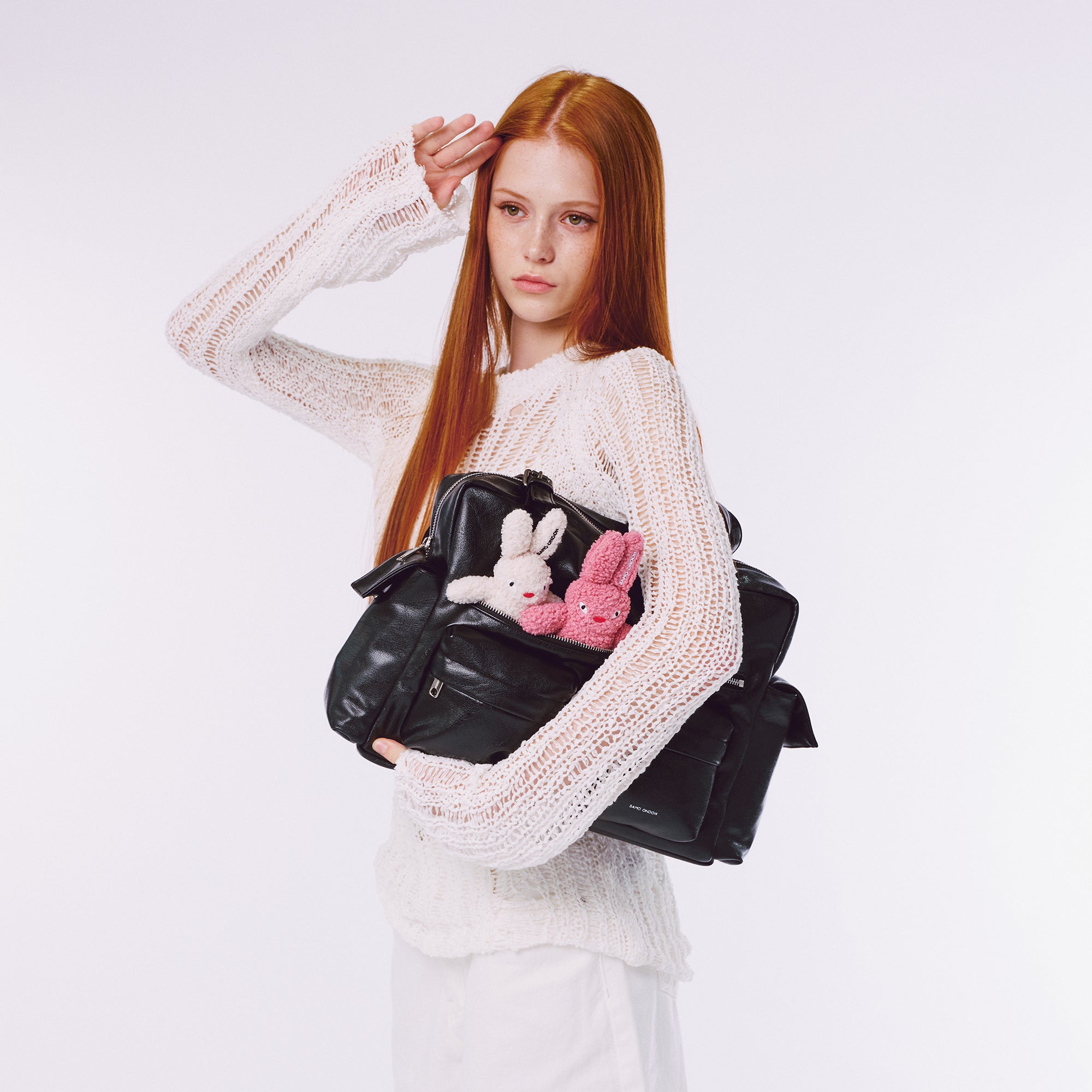 pocket utility bag L goat black