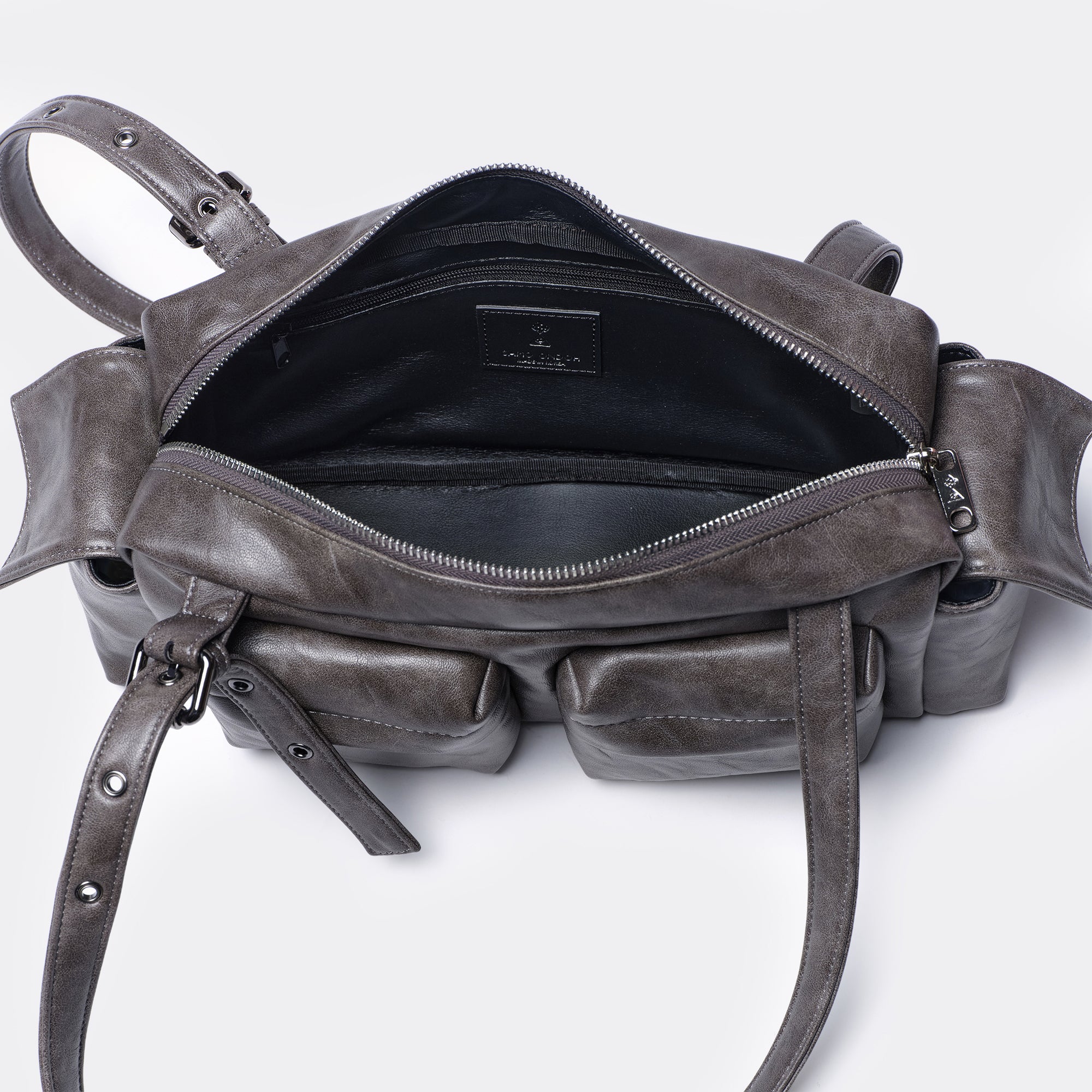 pocket utility bag M baked gray