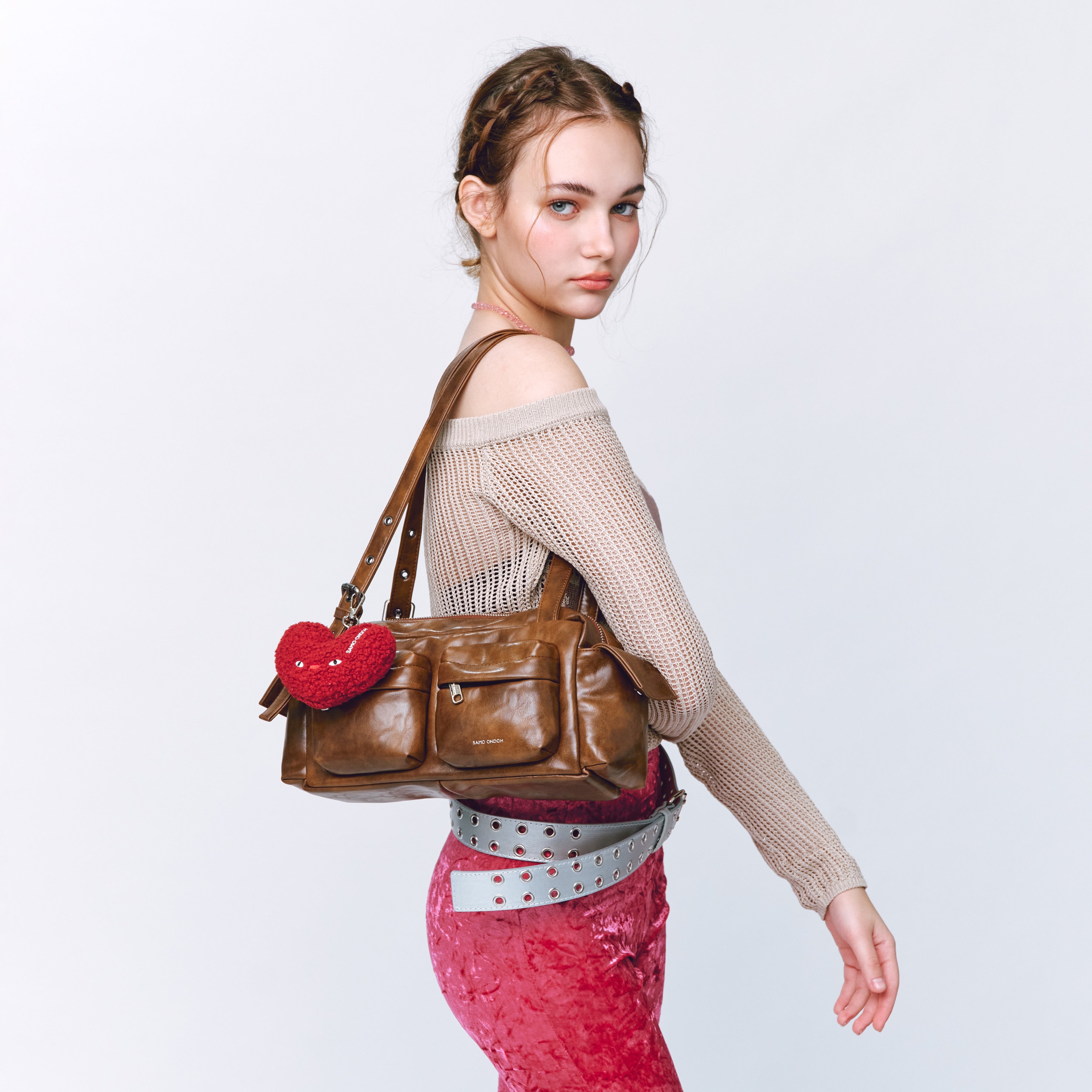 pocket utility bag M baked tan