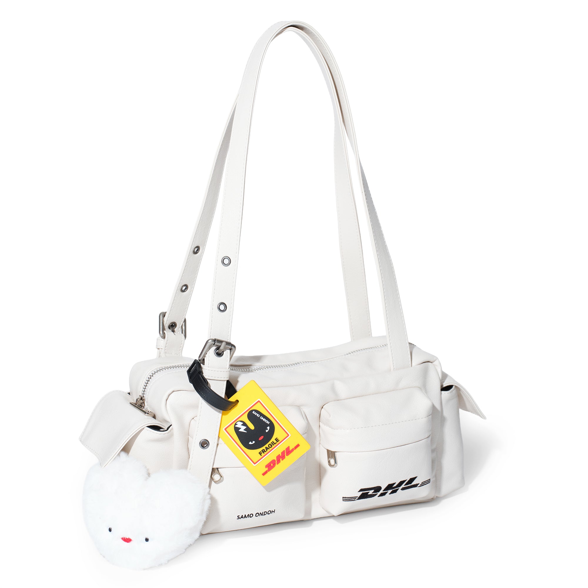 pocket utility bag M DHL white