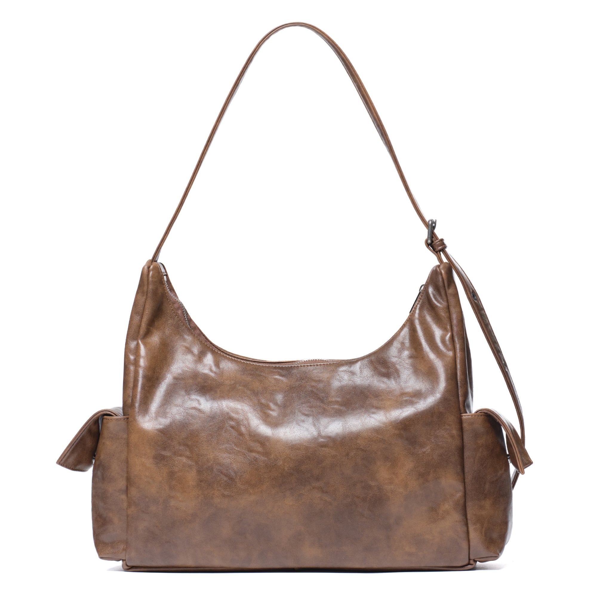 pocket mug bag L baked tan