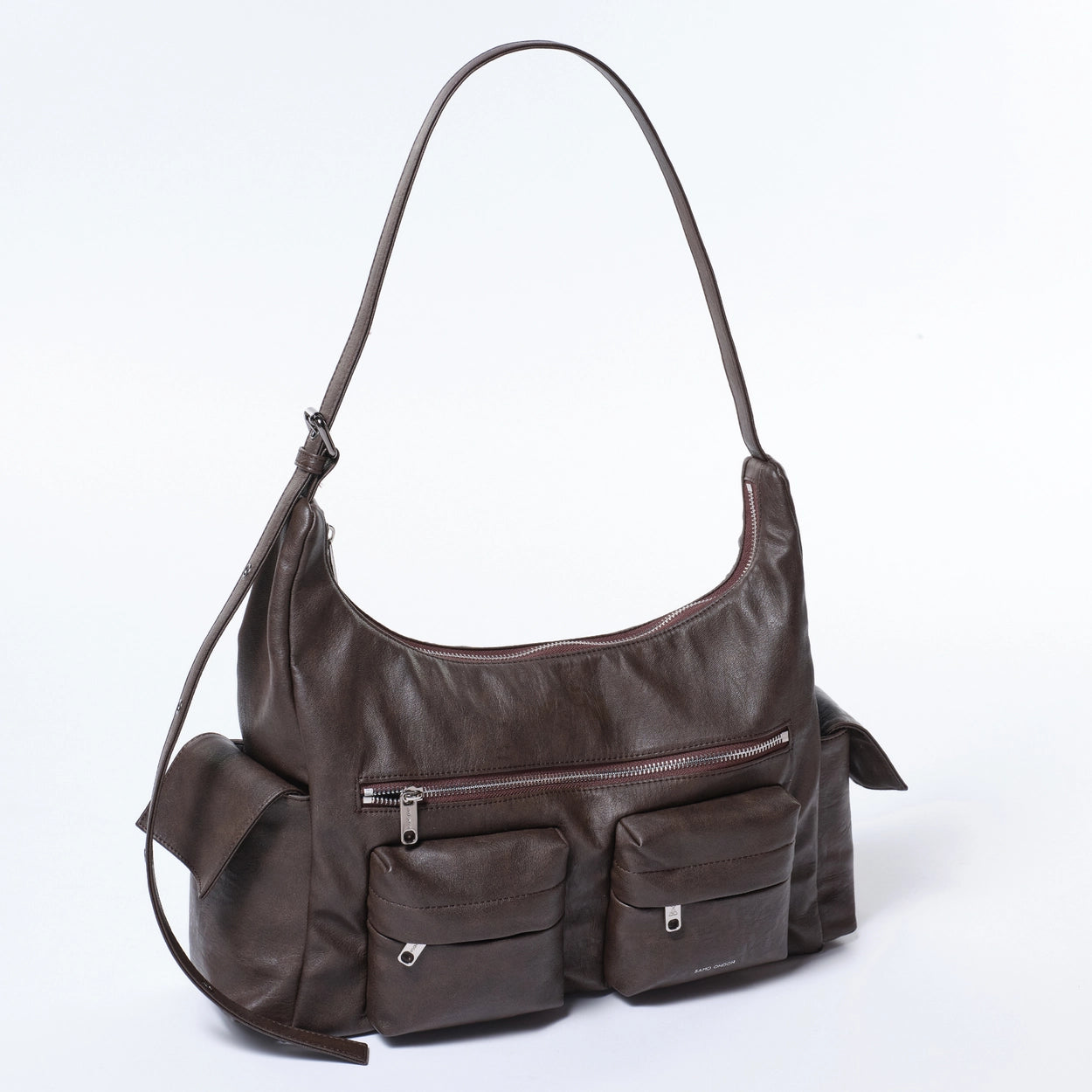 pocket mug bag L brushed chocolate