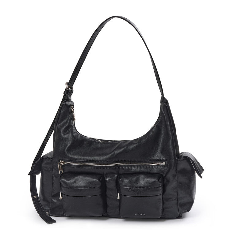 pocket mug bag L nappa black