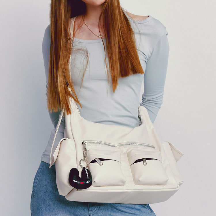 pocket mug bag L nappa ivory