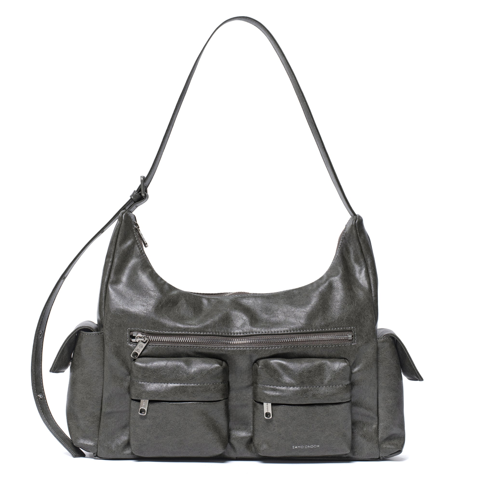 (restock soon) pocket mug bag L veg gray