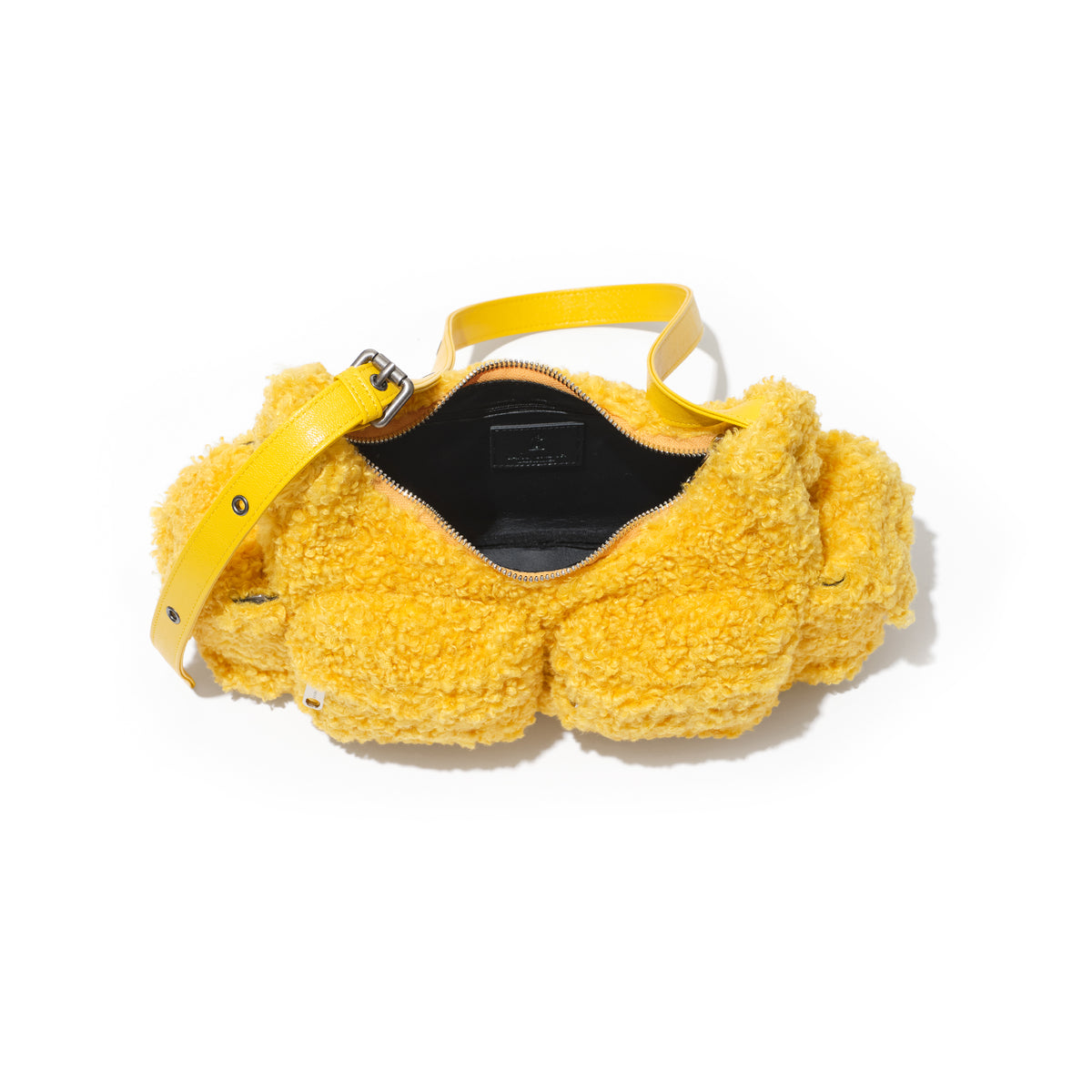 pocket mug bag M eco shearling DHL yellow