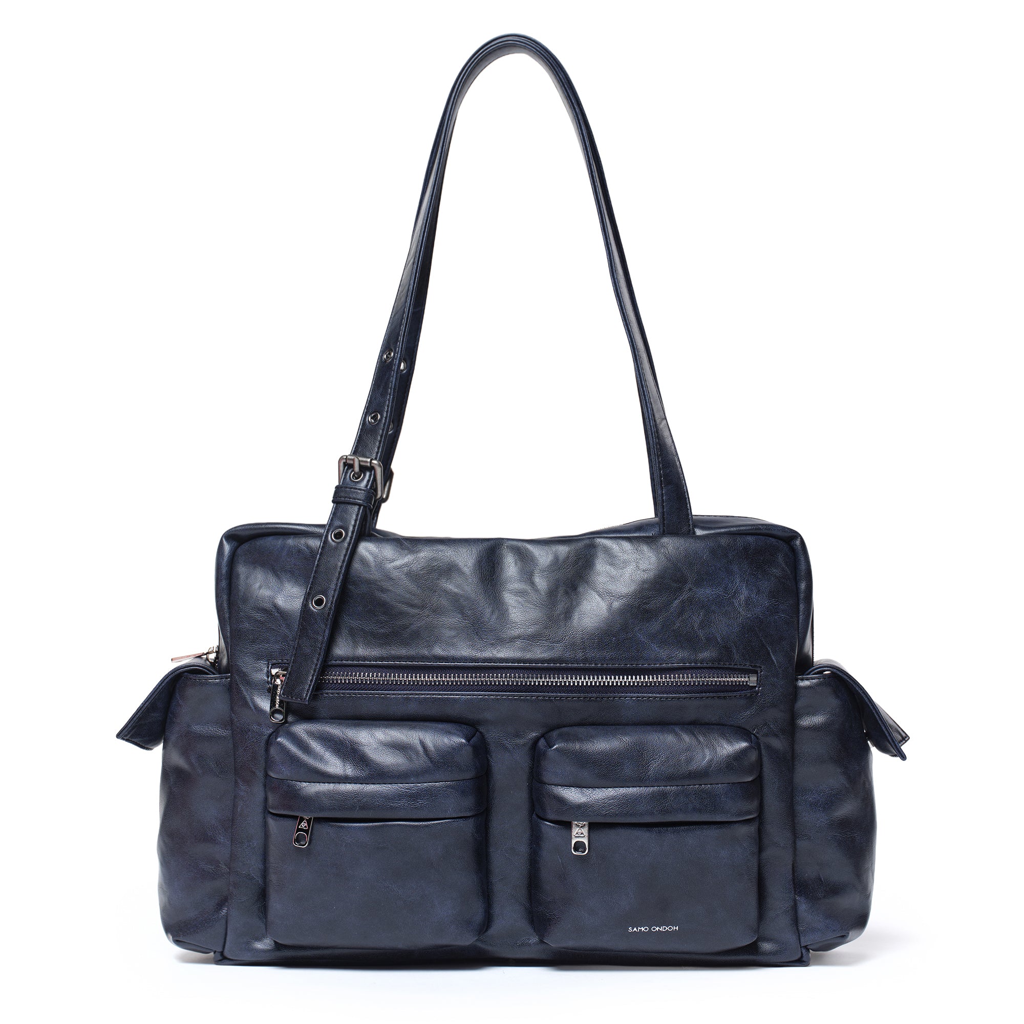 pocket utility bag L baked navy