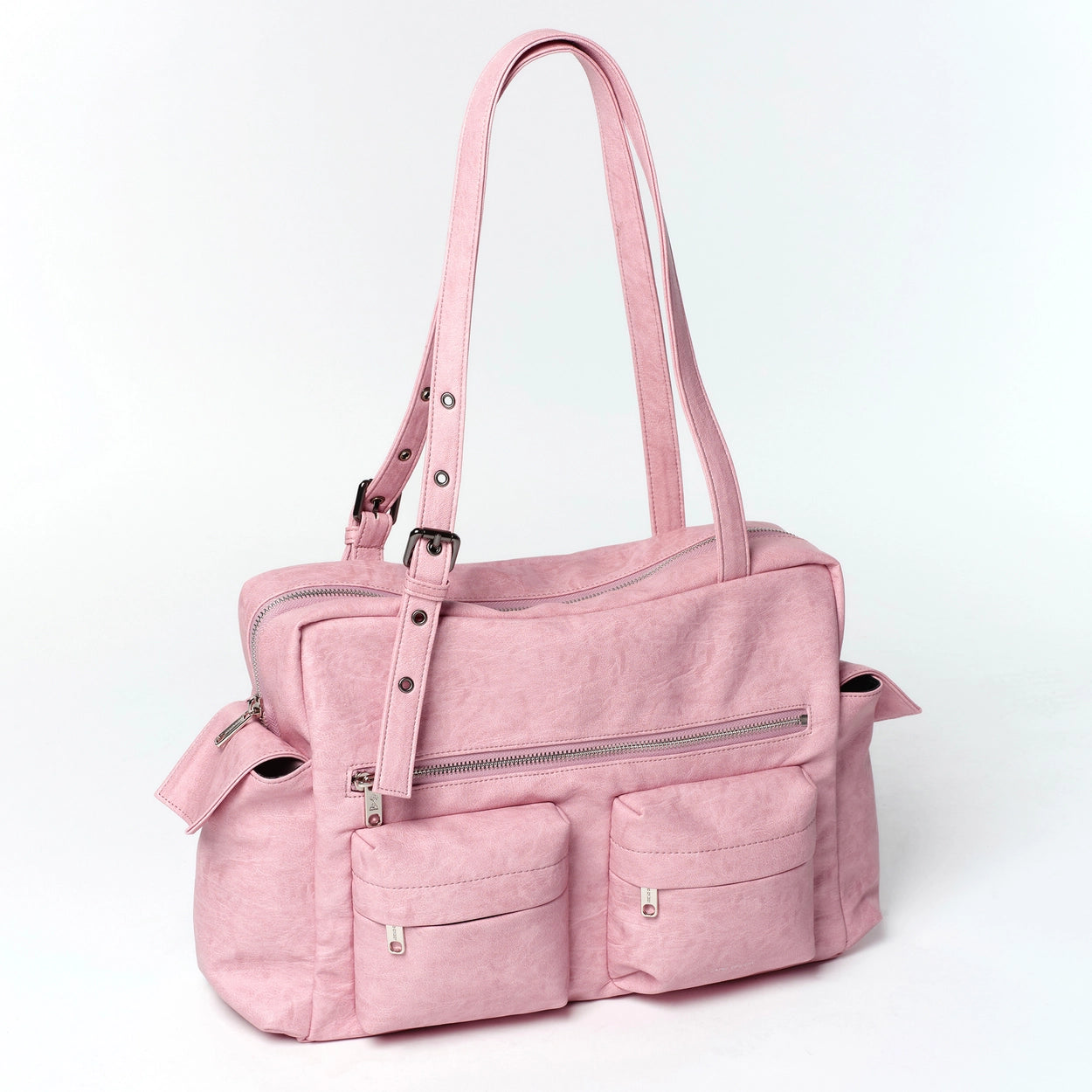 pocket utility bag L brushed pink