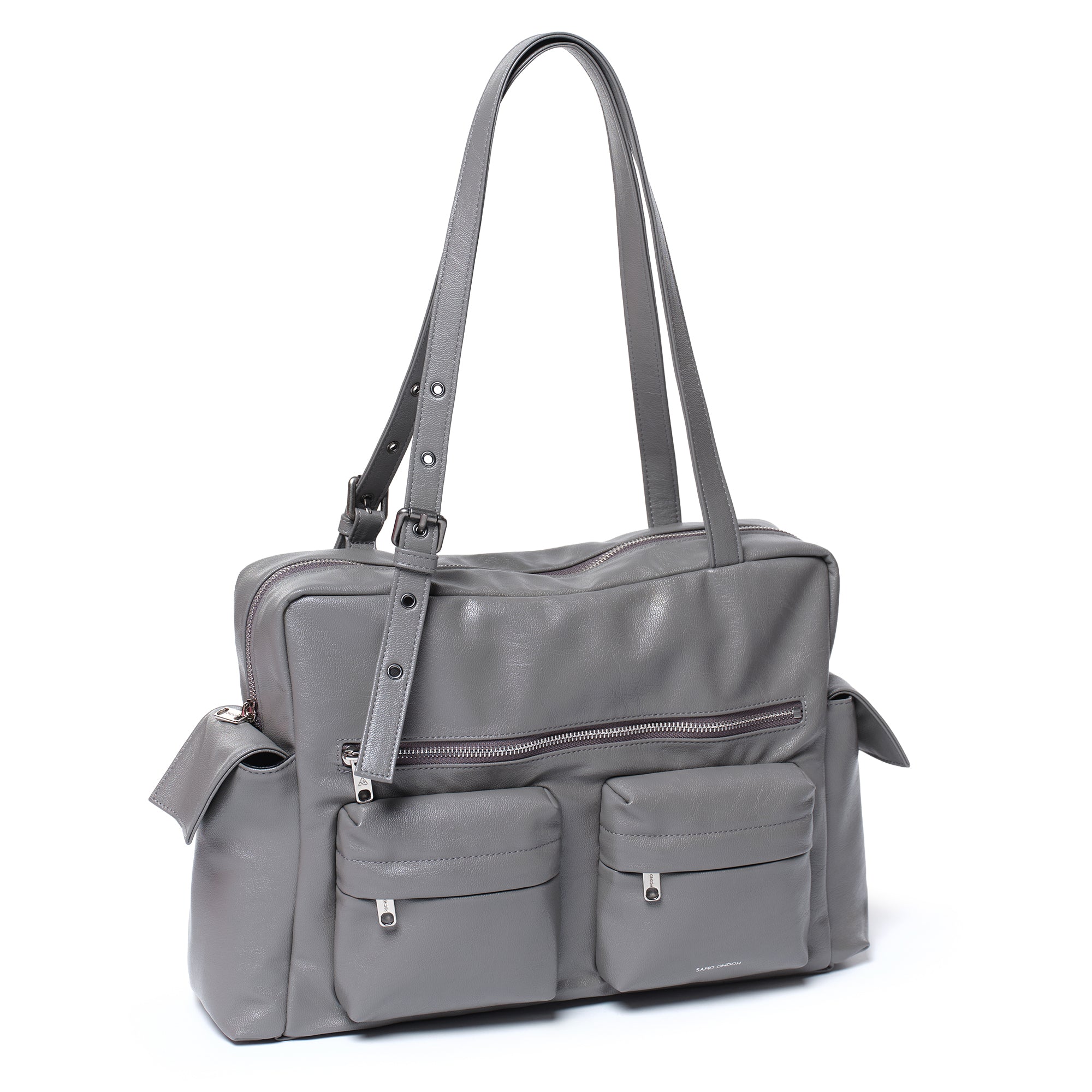 pocket utility bag L goat gray