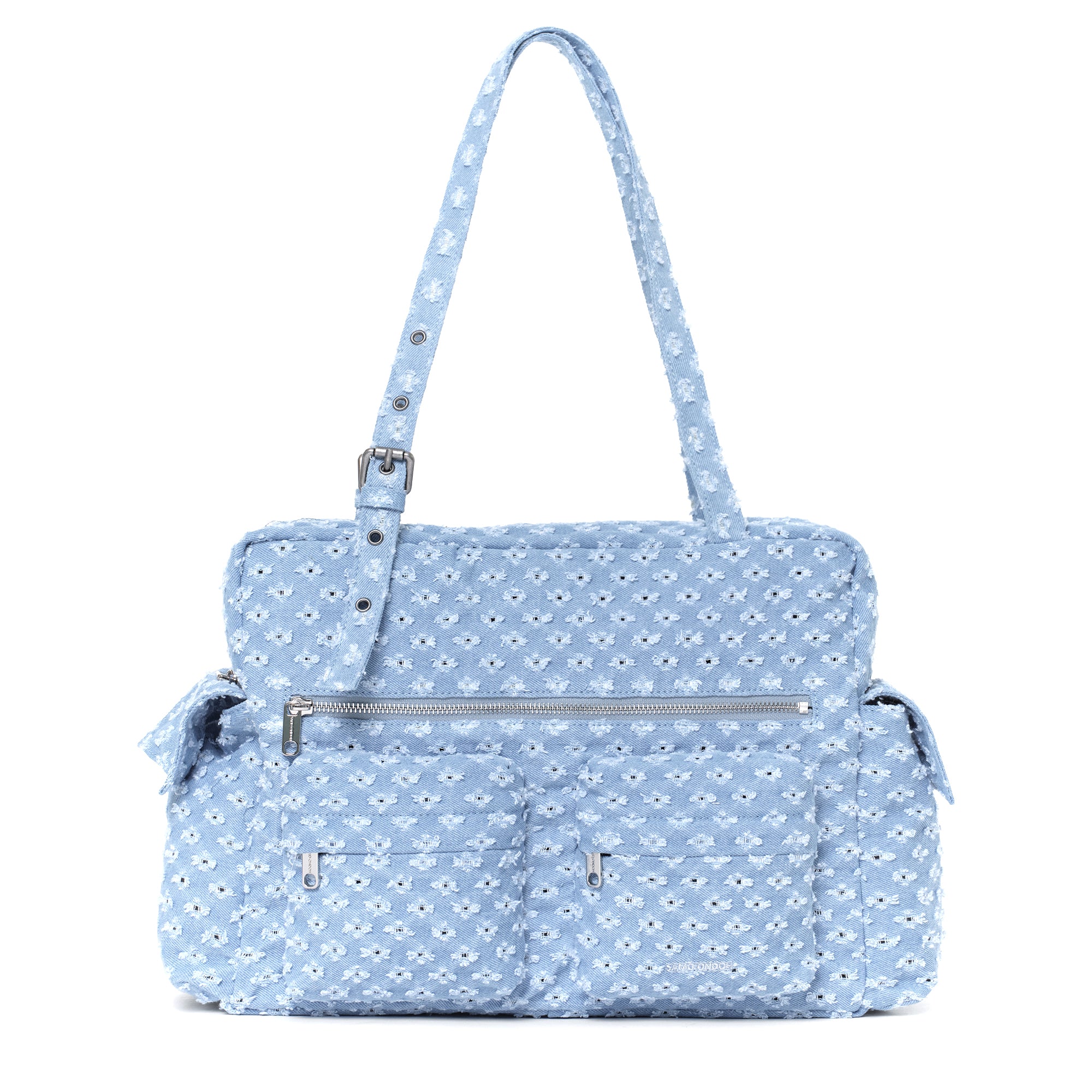 (restock May 24) pocket utility bag L punching blue