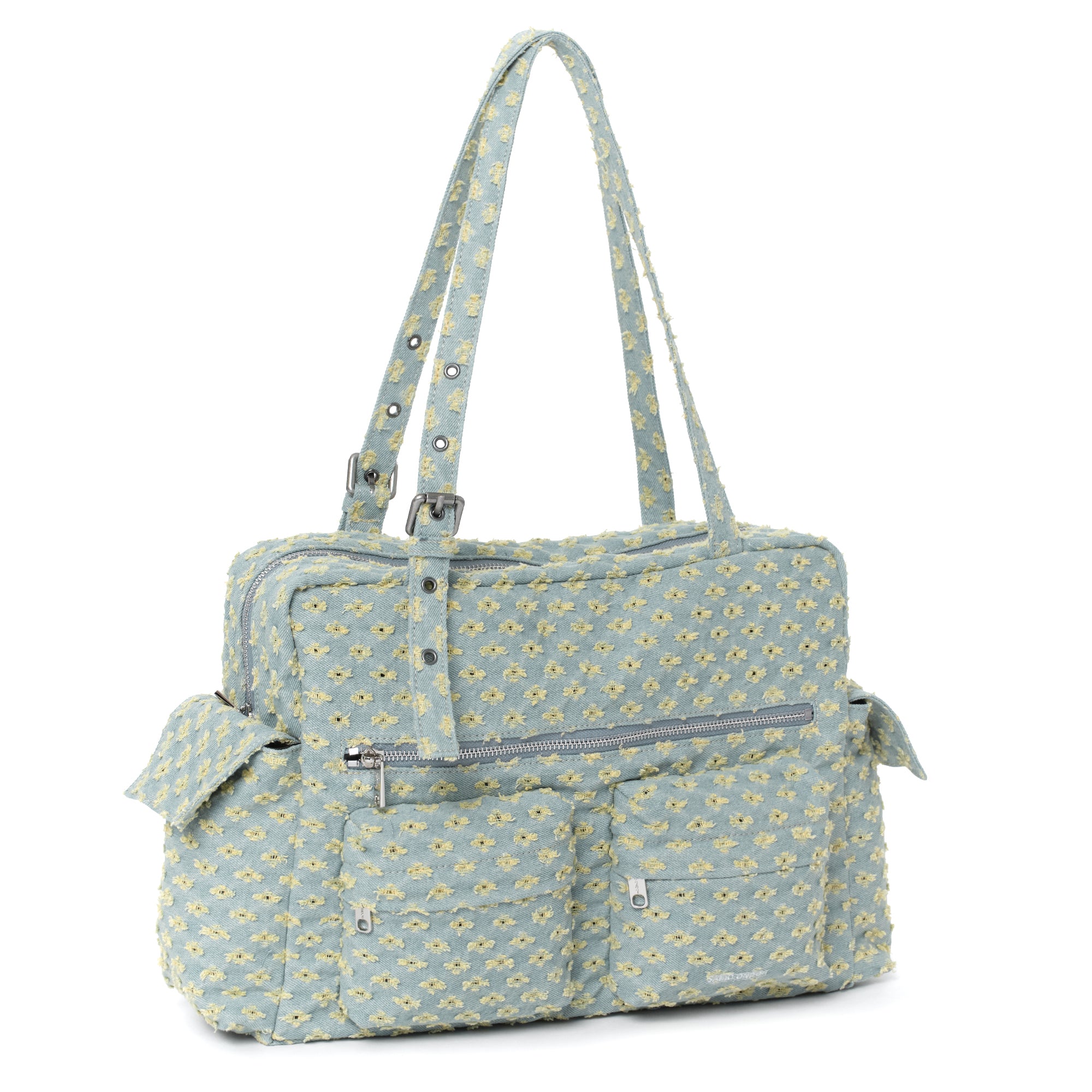 pocket utility bag L punching yellow