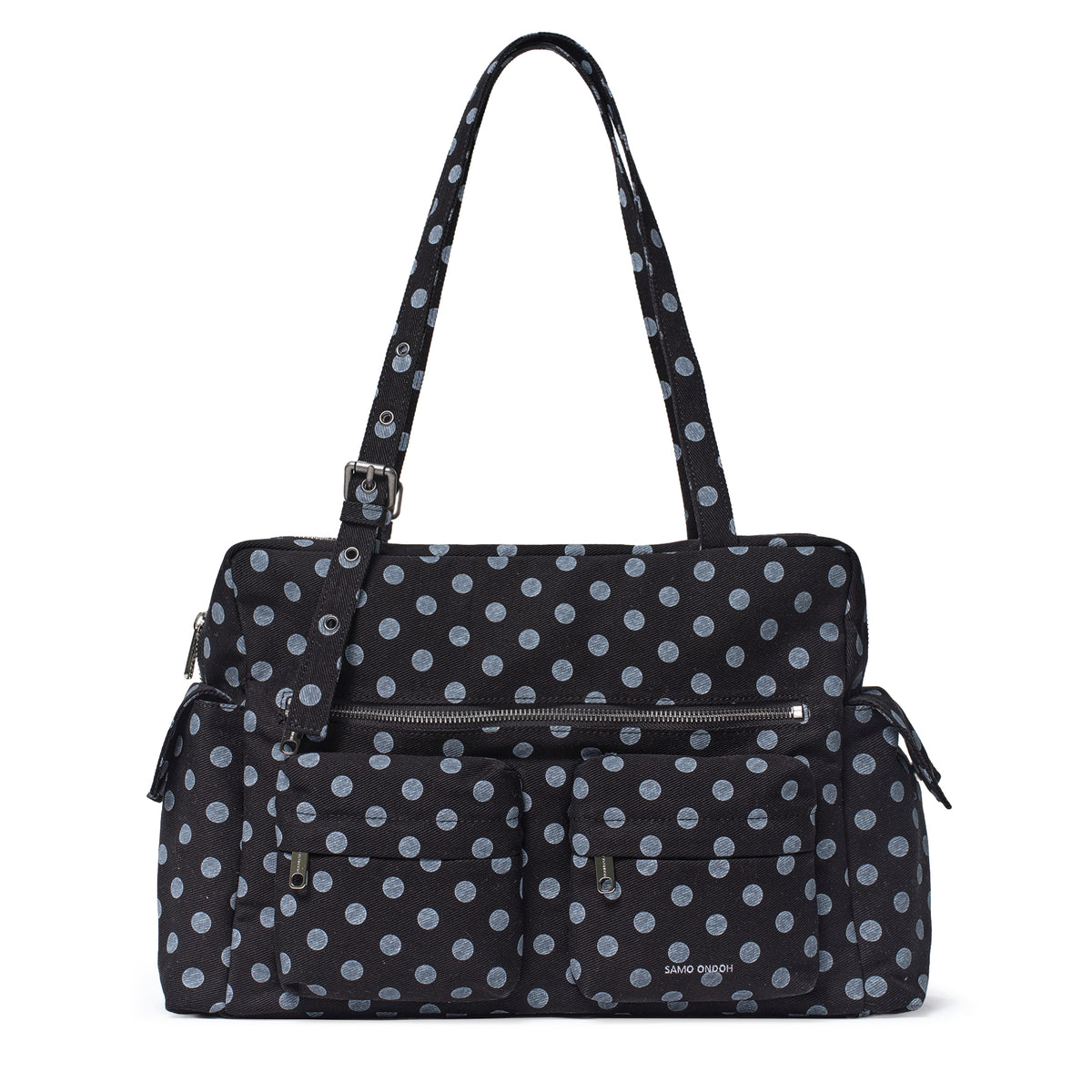 pocket utility bag L dot black